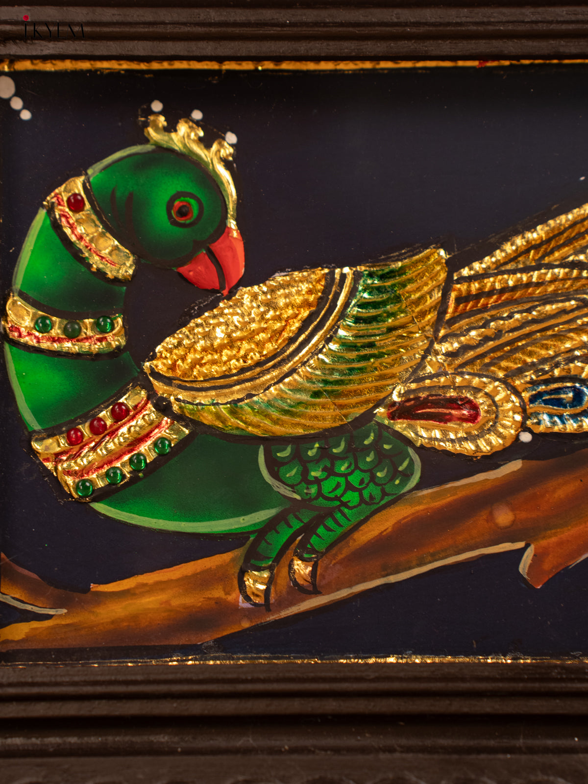 Parrot - Tanjore Painting - KB17131