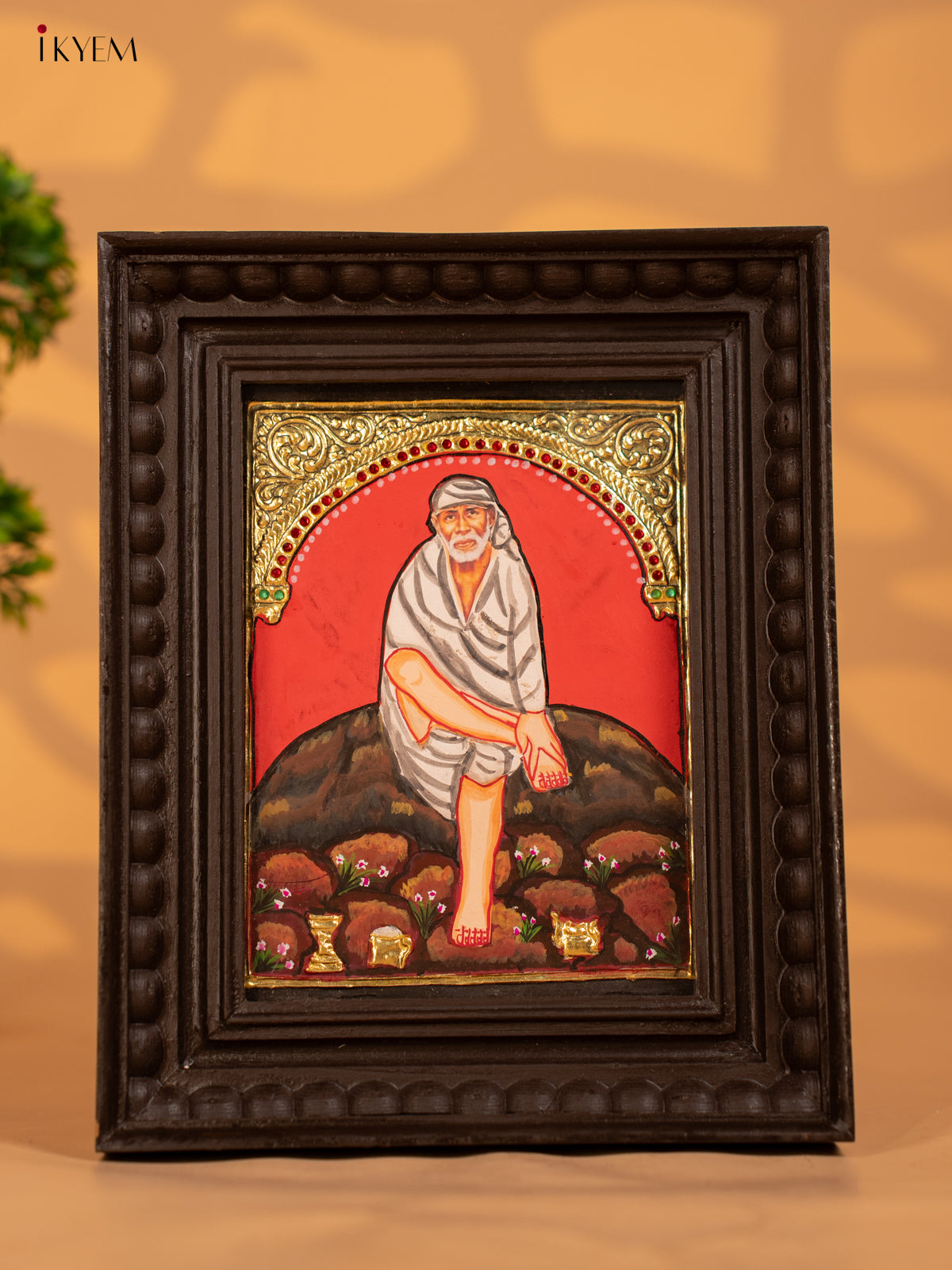 Sai baba - Tanjore Painting - KB17133