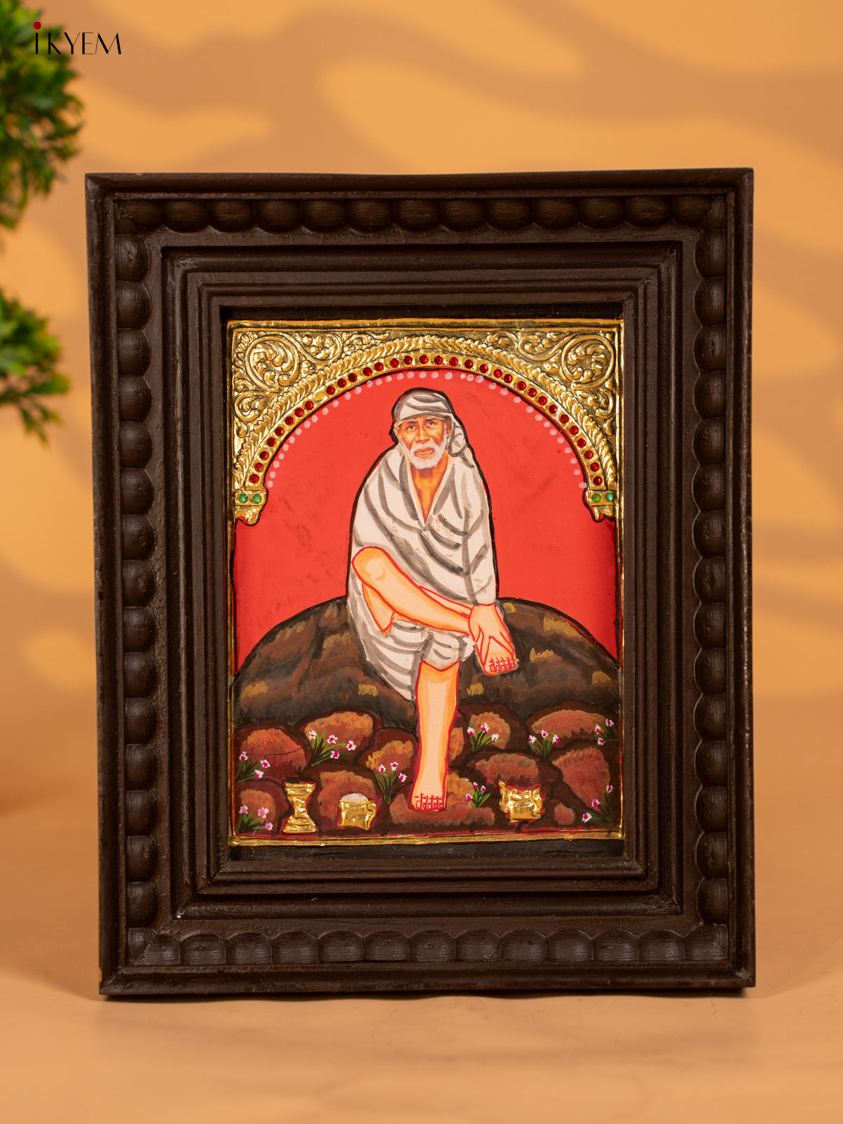 Sai baba - Tanjore Painting - KB17133