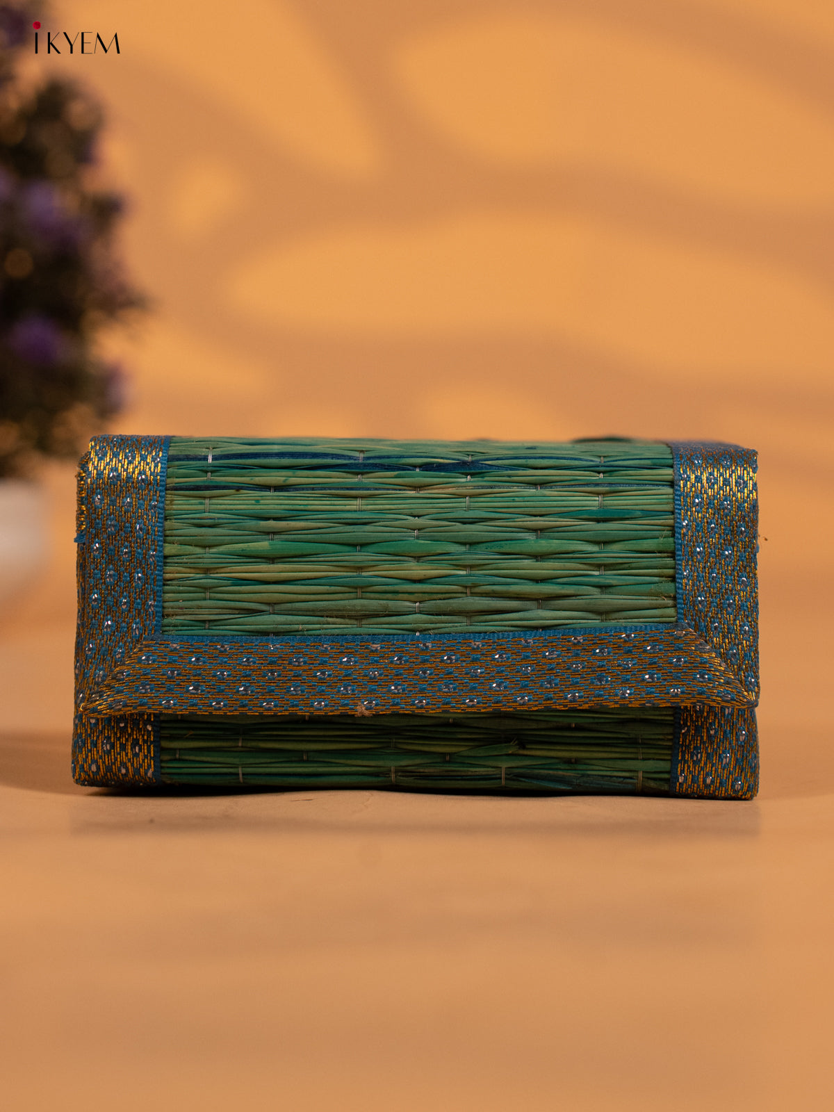 Decorative Foldable Korai Trinket Box - Blue - KB17153