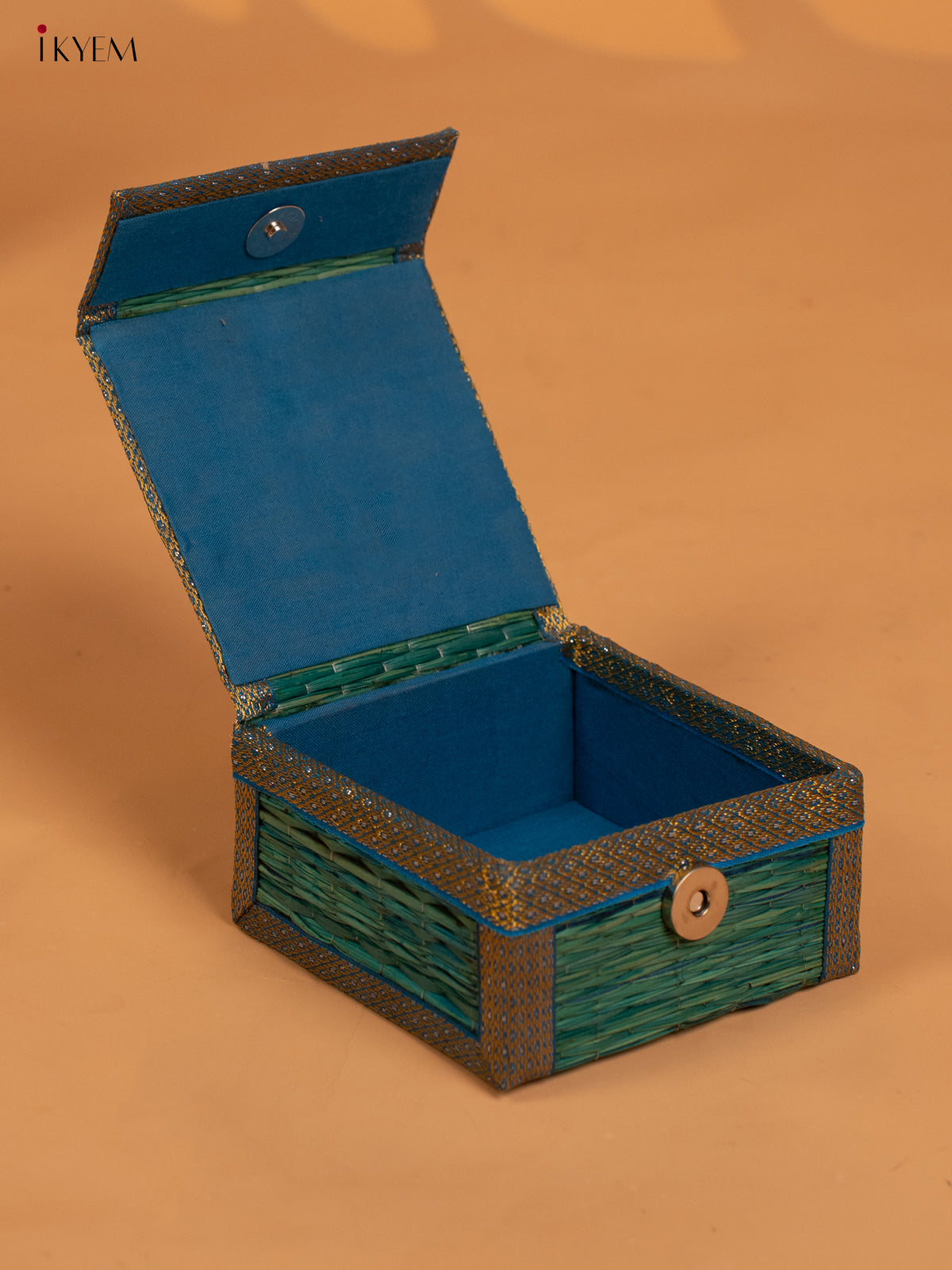 Decorative Foldable Korai Trinket Box - Blue - KB17153