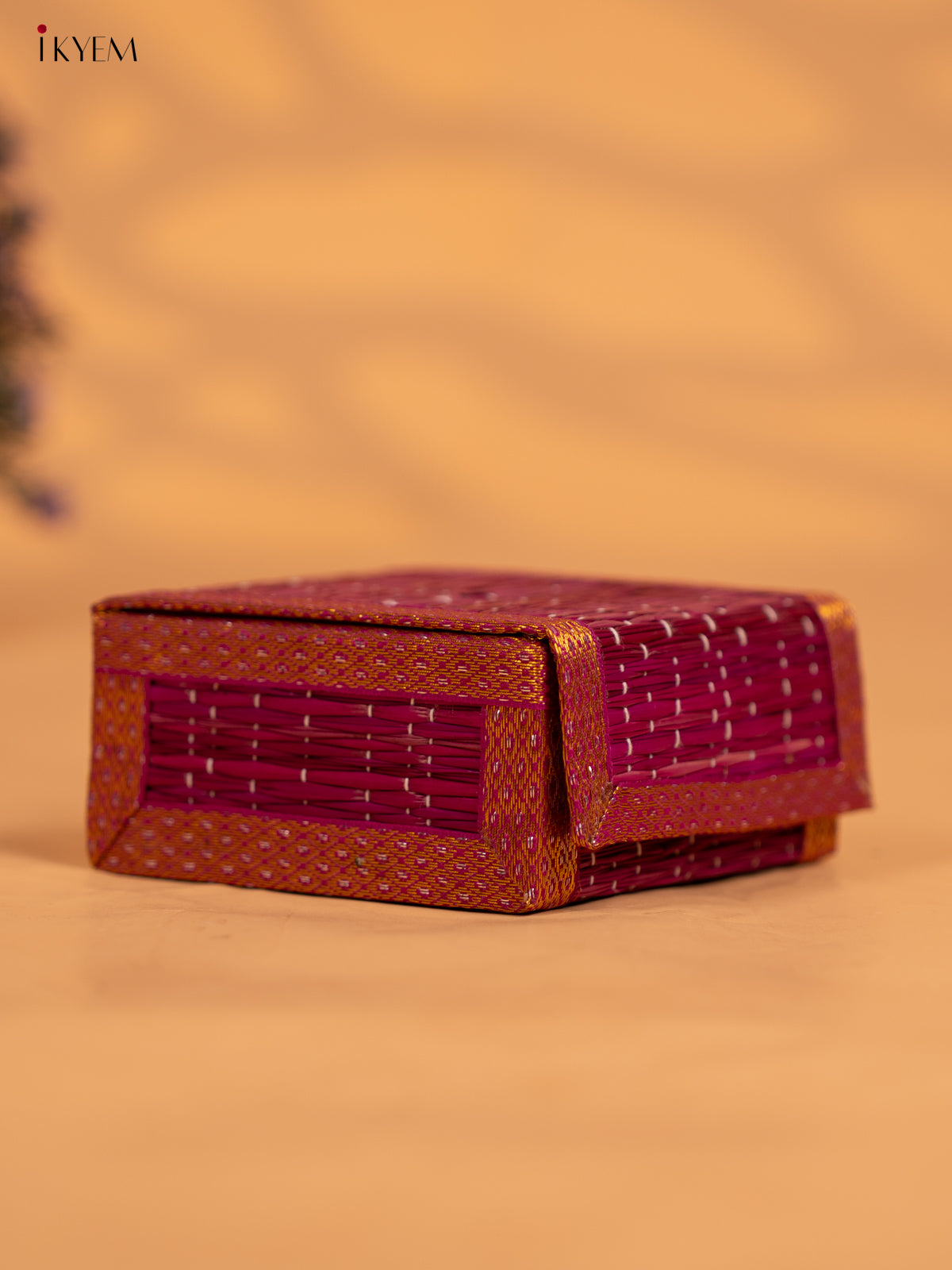 Decorative Foldable Korai Trinket Box - Violet - KB17155