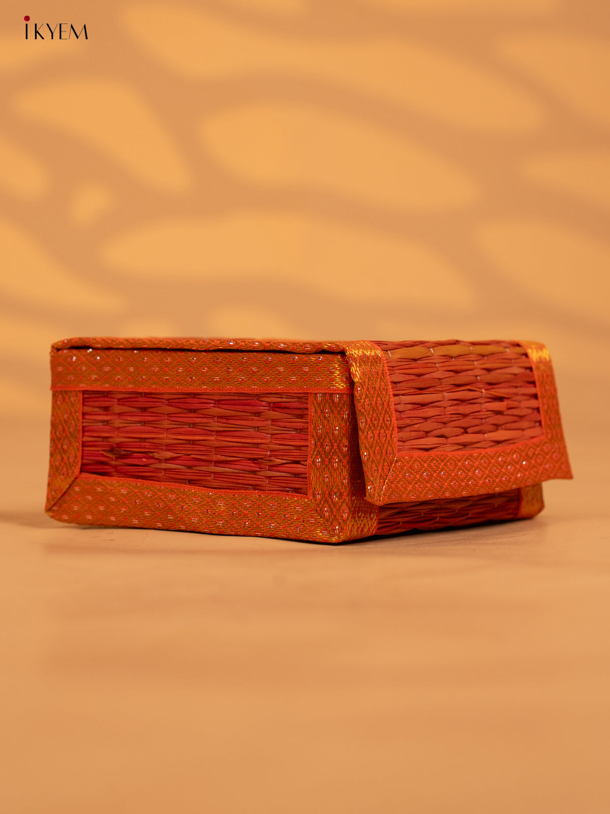 Decorative Foldable Korai Trinket Box - Orange - KB17156