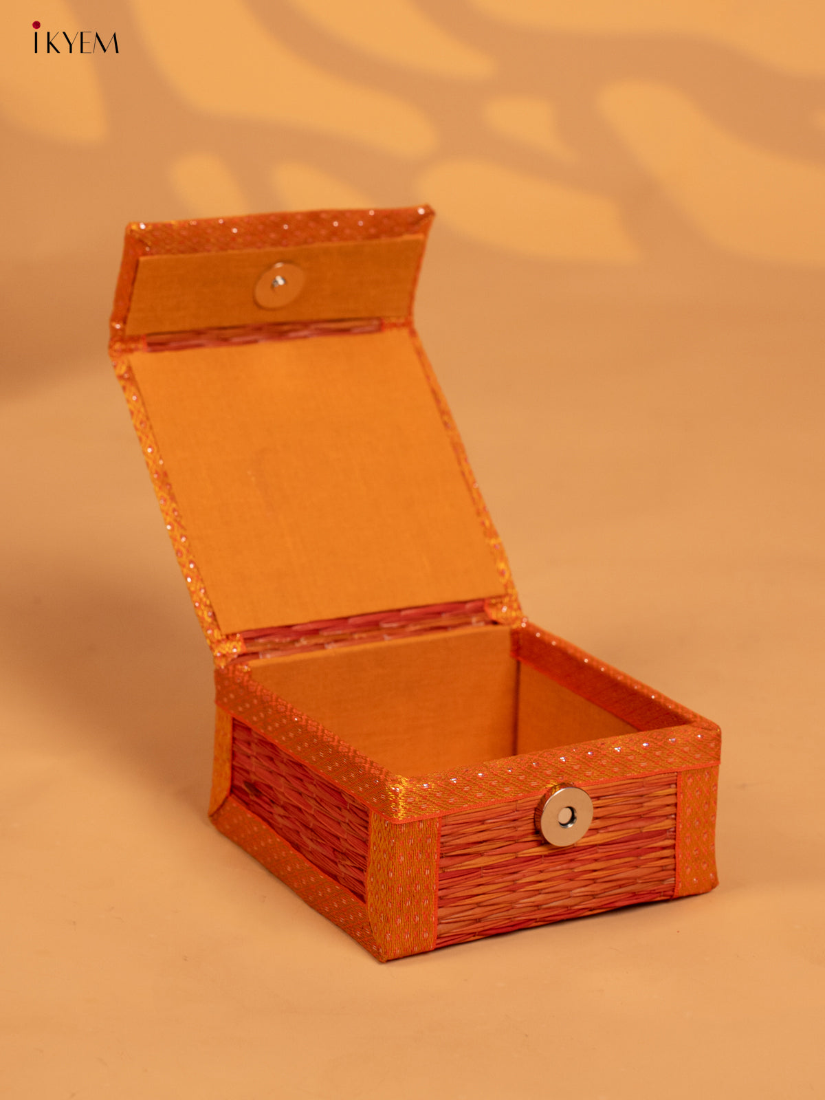 Decorative Foldable Korai Trinket Box - Orange - KB17156