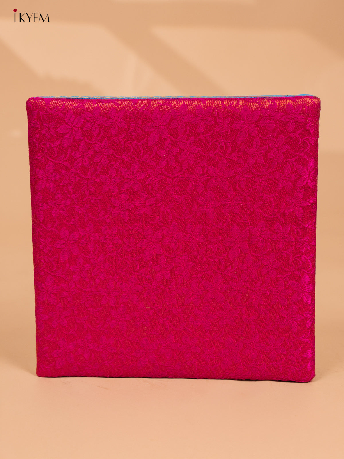 Decorative Foldable Korai Box with Raw Silk Top - Pink - KB17168