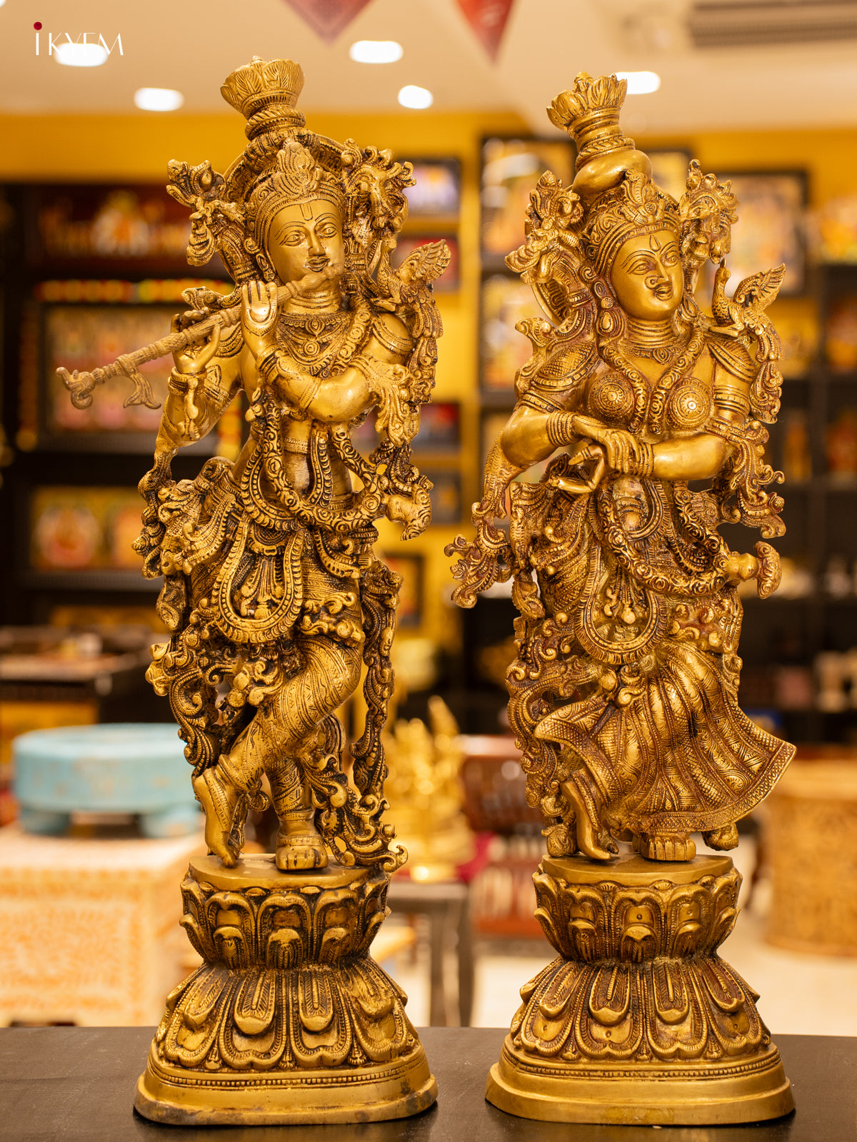 Brass Radha Krishna - KB26112