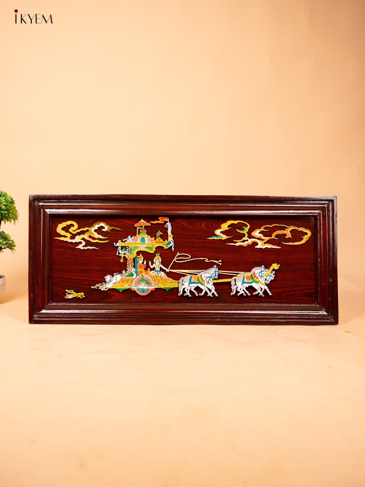 Mysore Rosewood Inlay 3D Panel - Bhaarath - KC04132