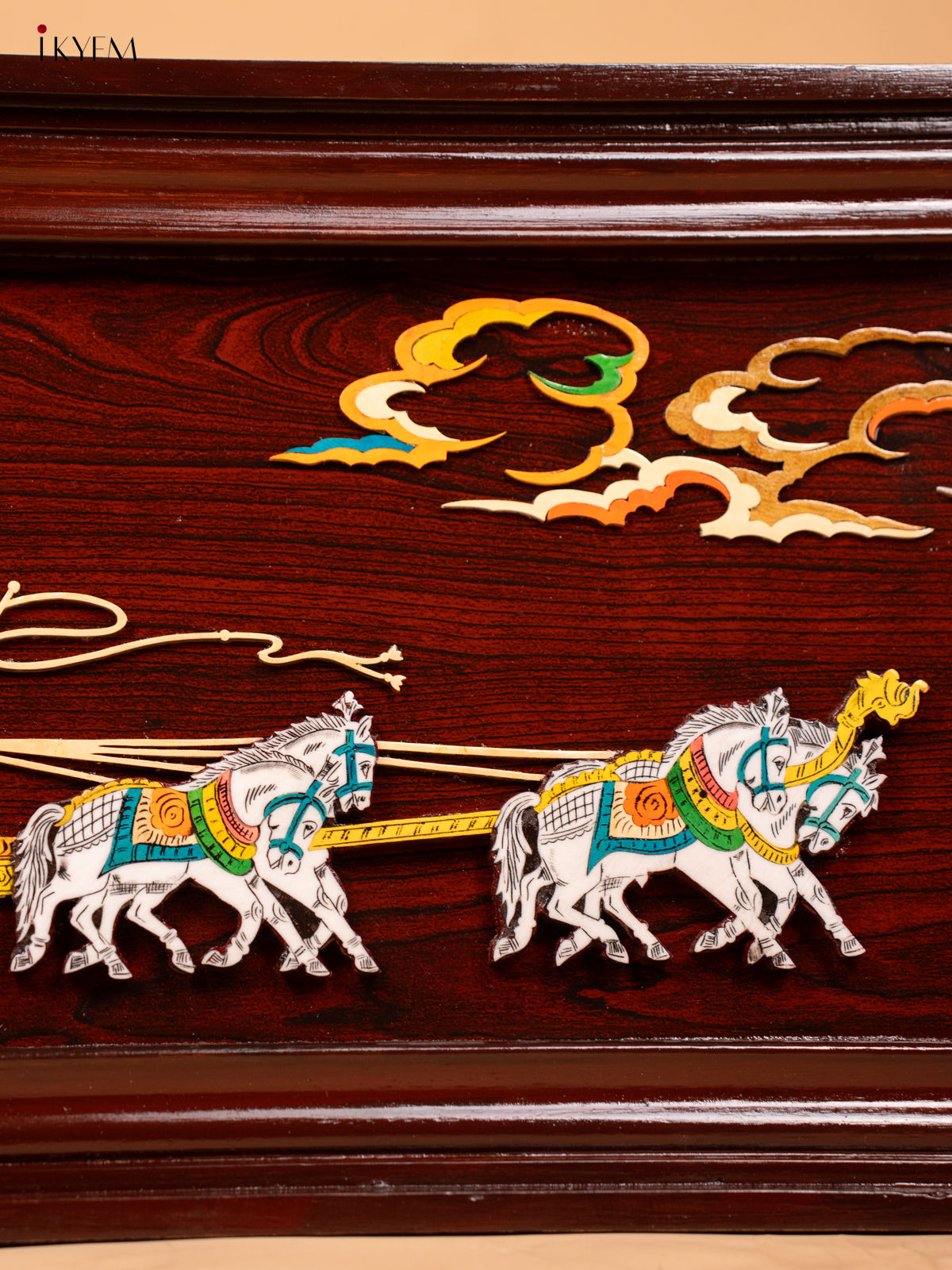 Mysore Rosewood Inlay 3D Panel - Bhaarath - KC04132