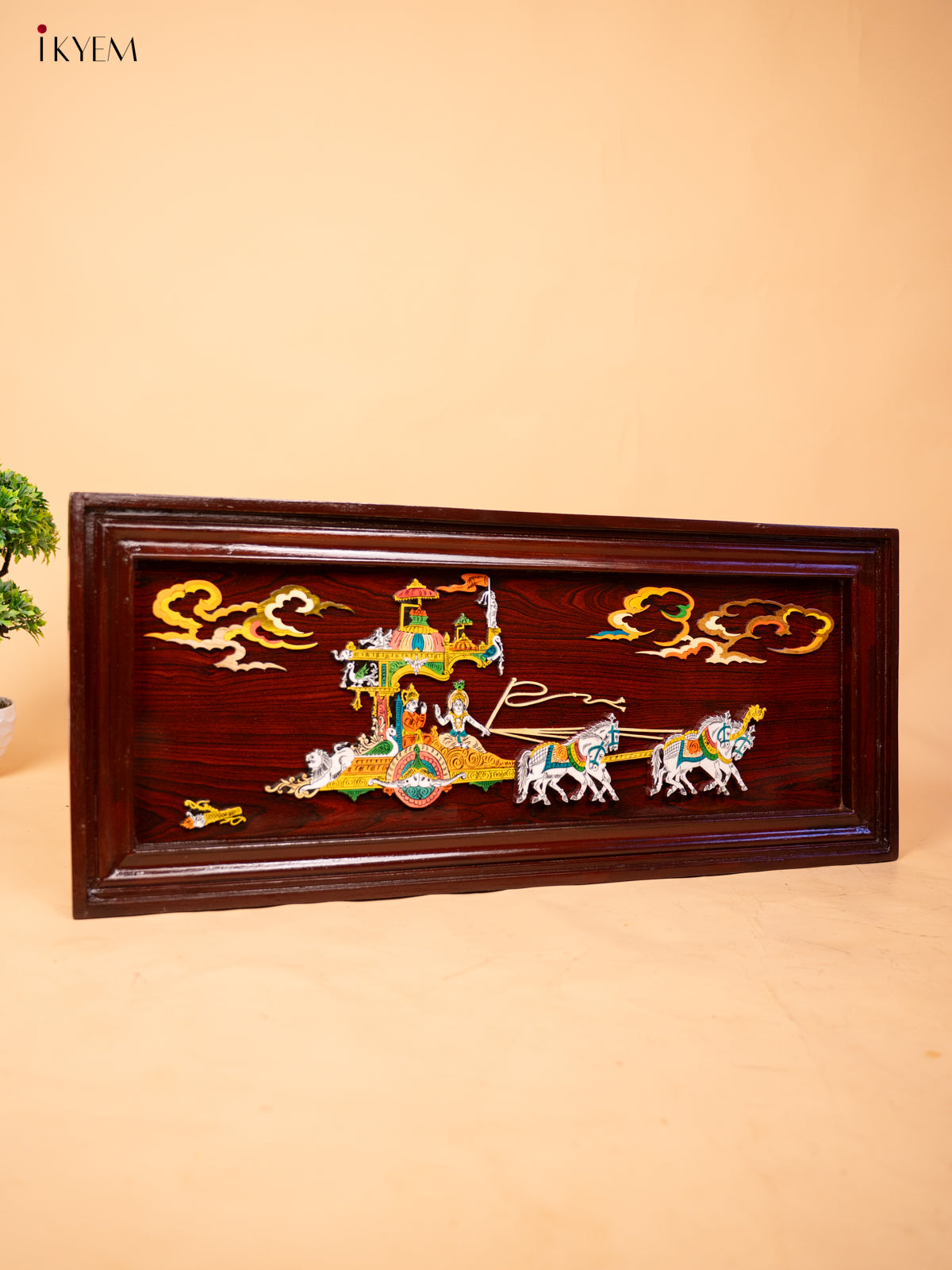 Mysore Rosewood Inlay 3D Panel - Bhaarath - KC04132