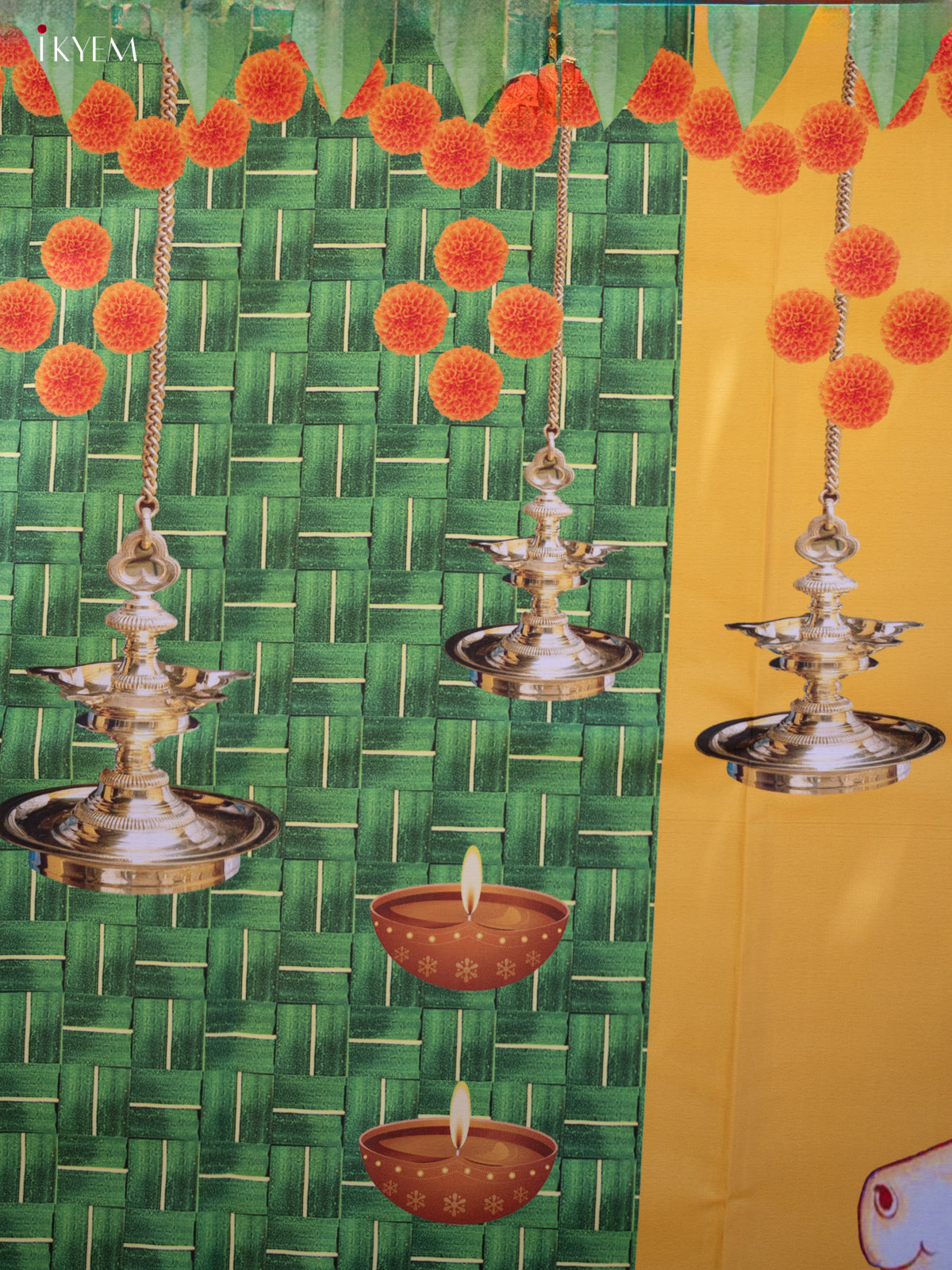 Backdrop Radha Krishna - (5×8 feet) - KC11126