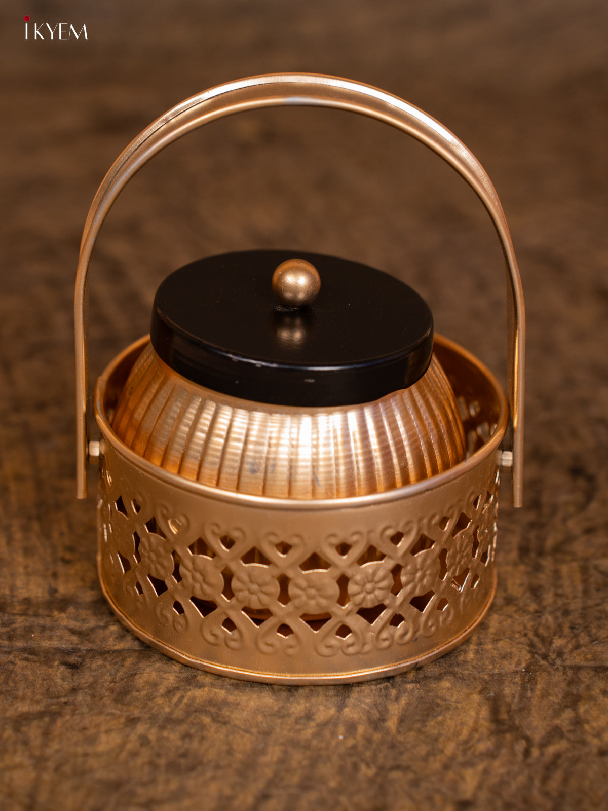 Metal nuts Jar with Basket - KC12129