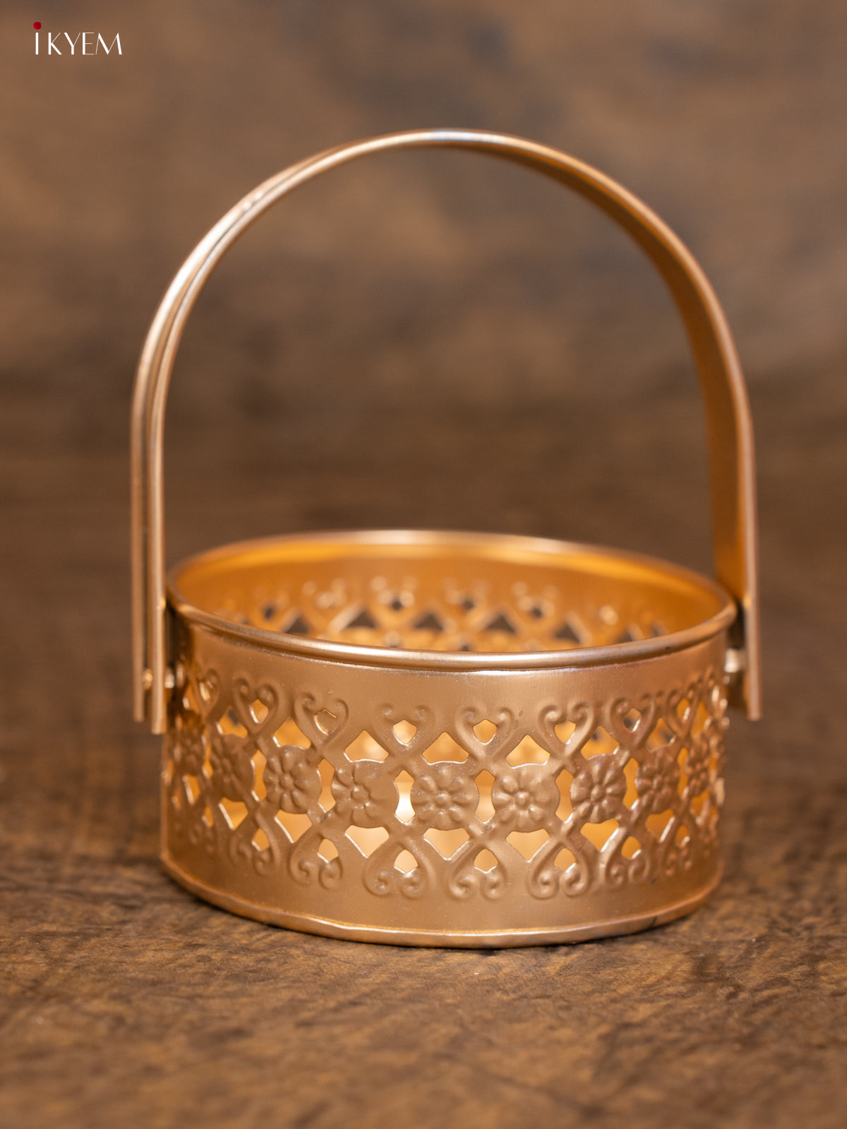 Metal nuts Jar with Basket - KC12129