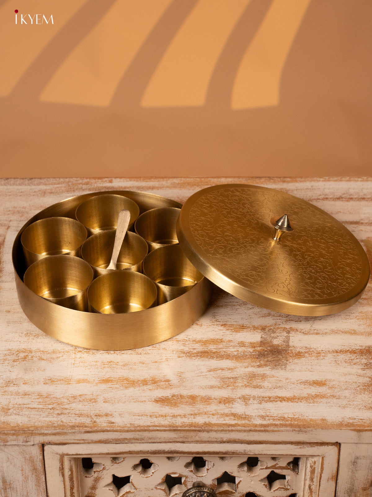 Brass Masala Box - KK26129