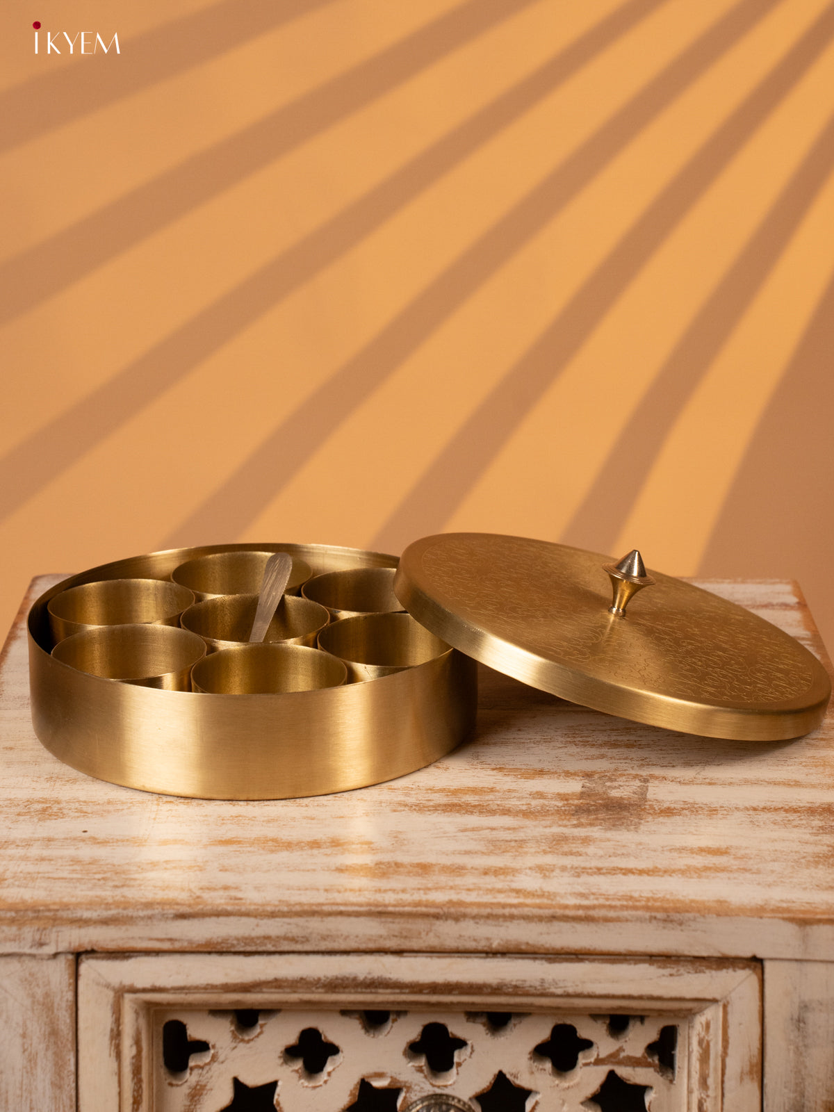 Brass Masala Box - KK26129