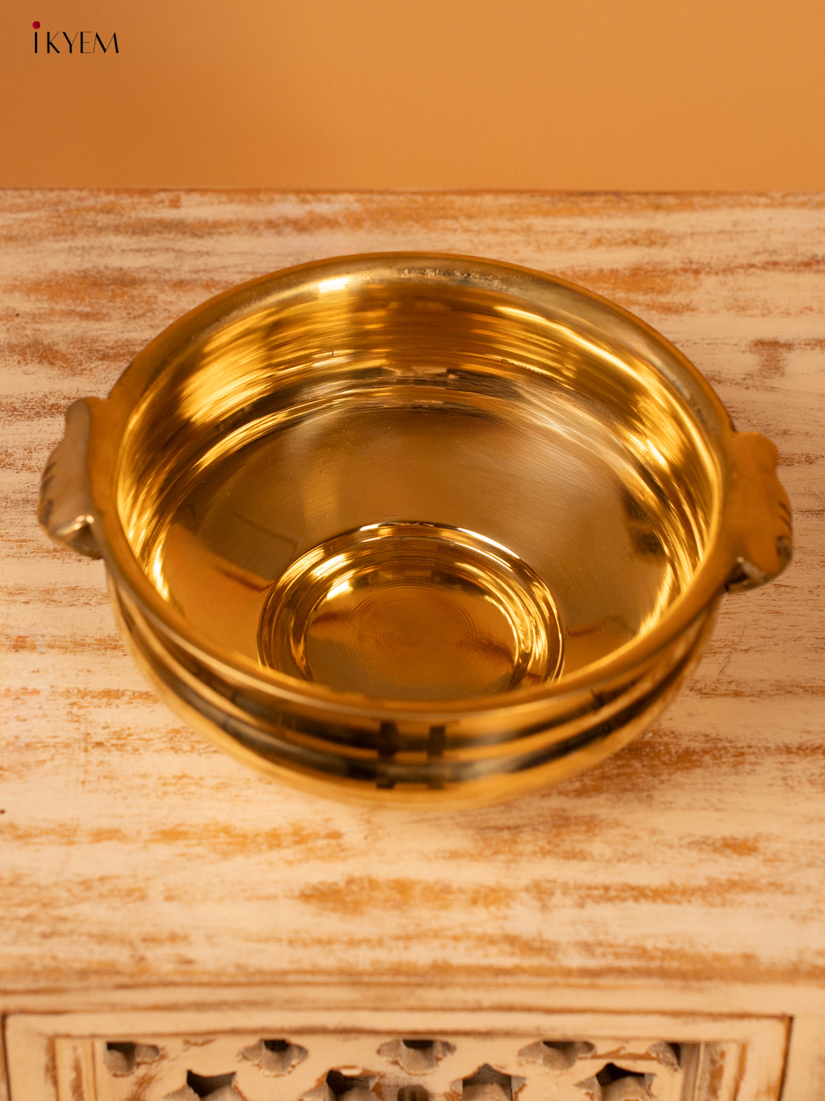 Brass Urli - Plain 8 inch - KK26131