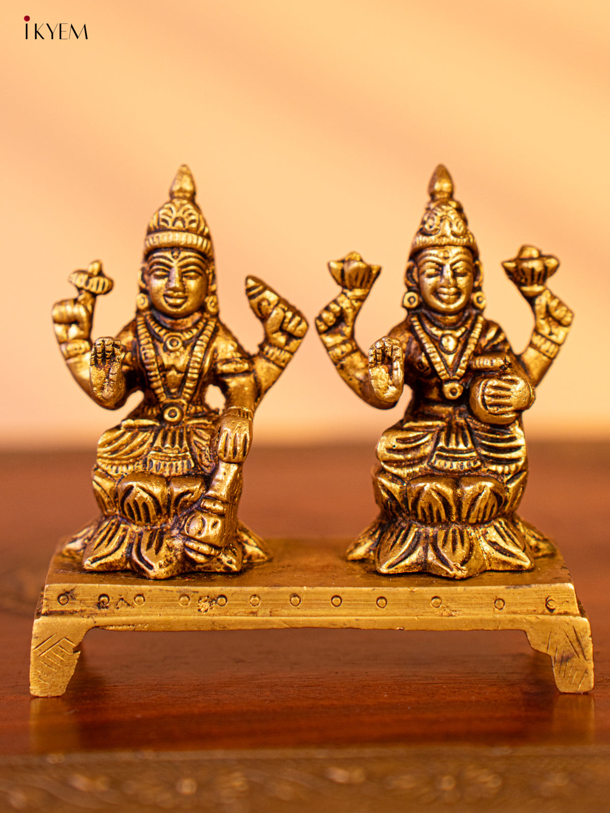 Brass Vishnu Lakshmi Idol - KK26147