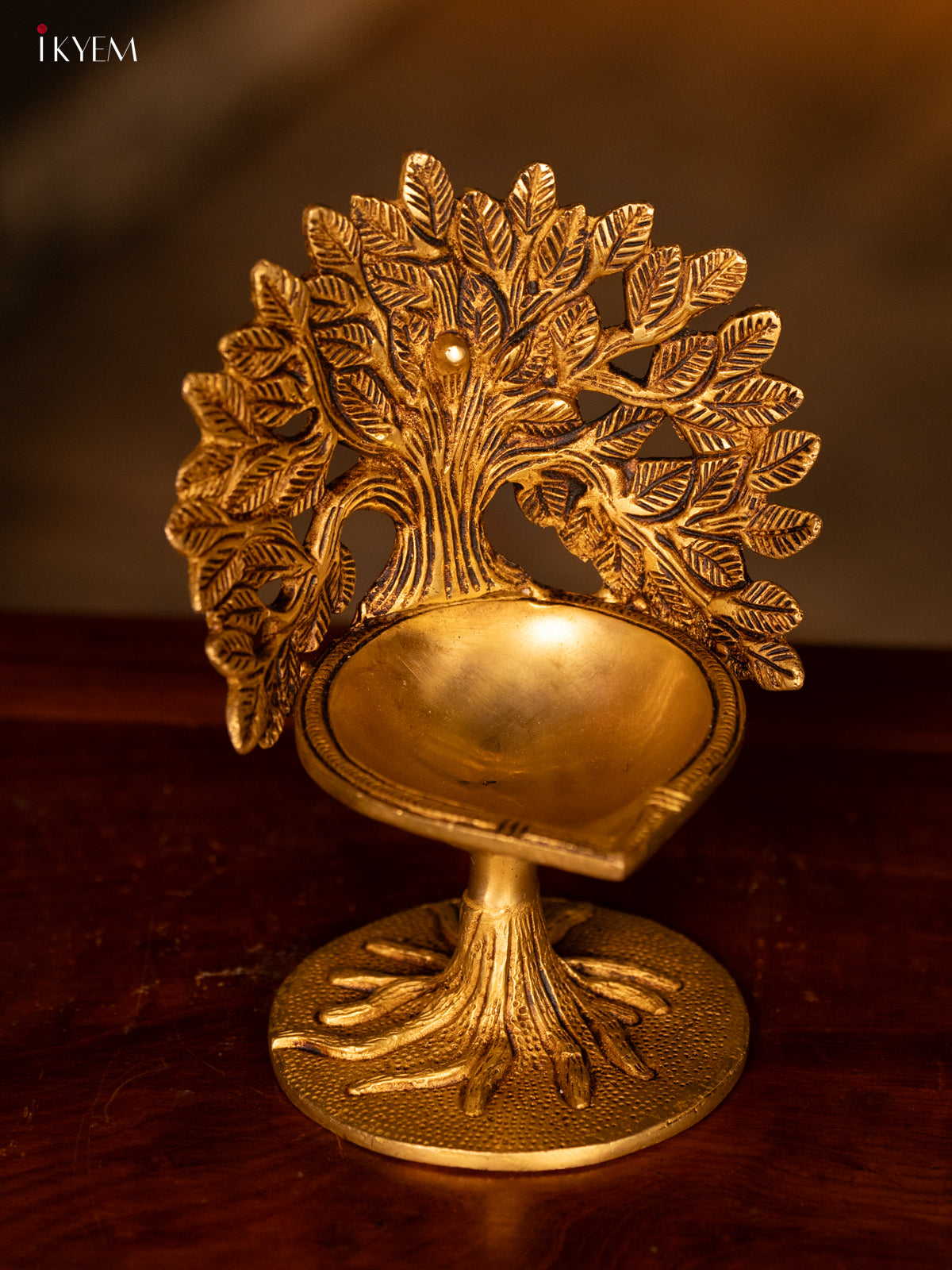 Brass Kalpavriksha Tree with Diya - KK26164