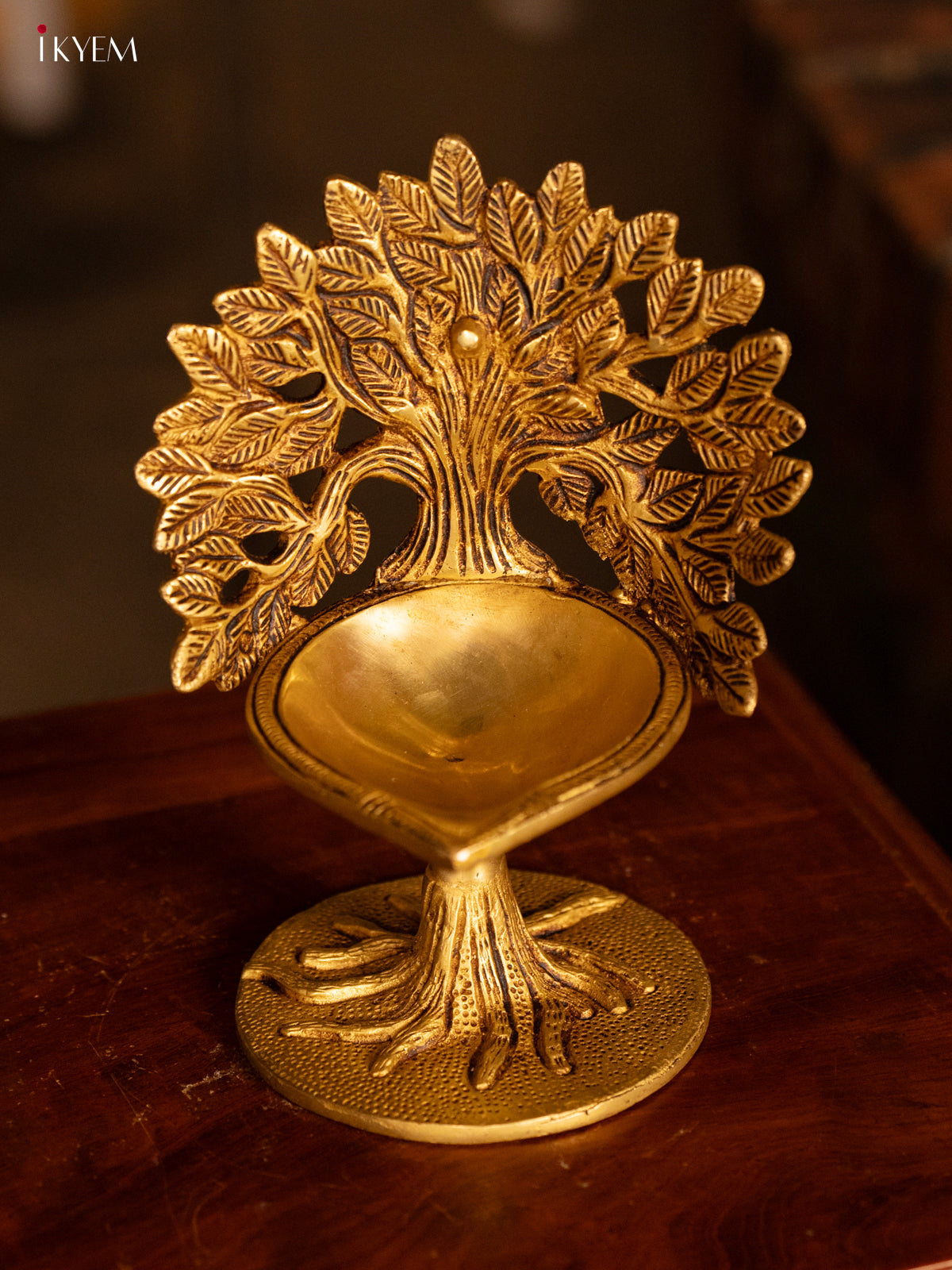 Brass Kalpavriksha Tree with Diya - KK26164