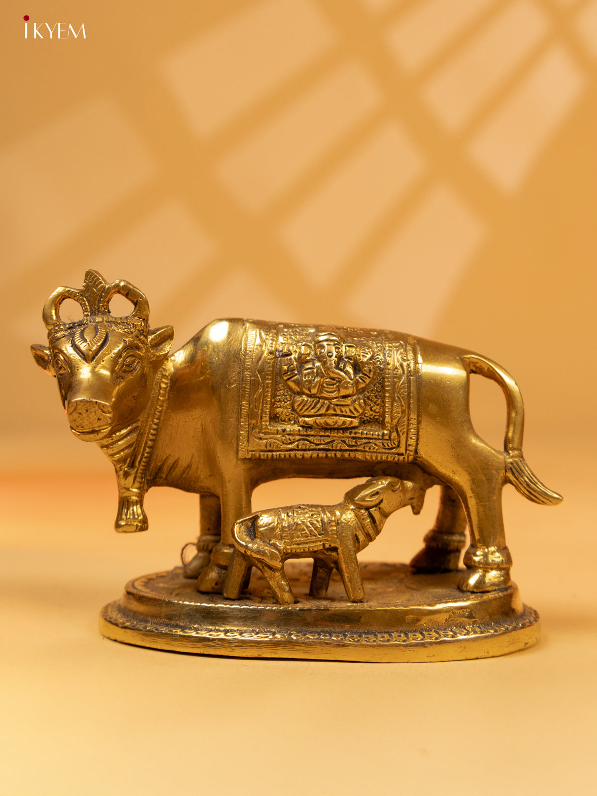 Brass Cow & Calf Antique Small - KK26181