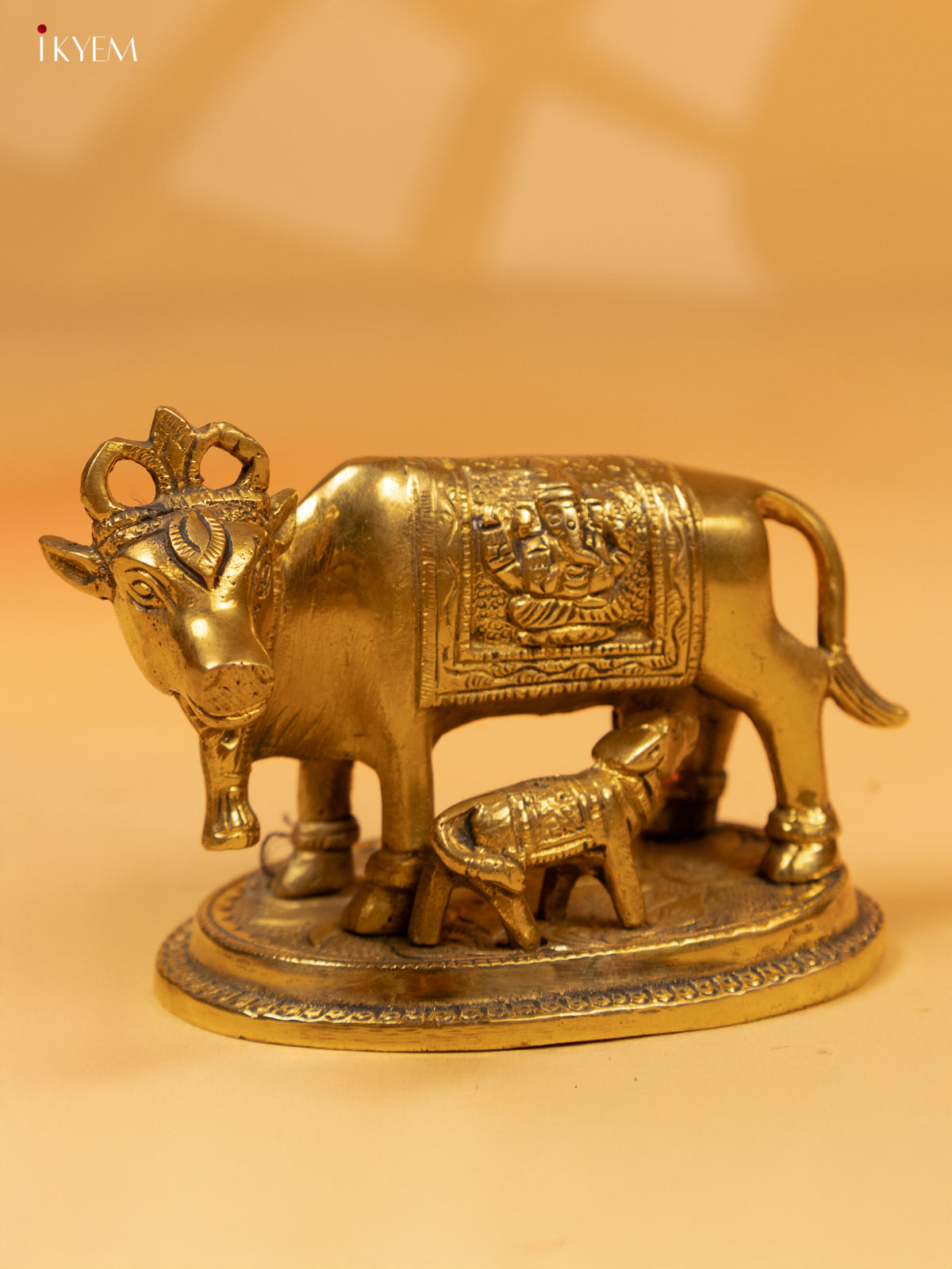 Brass Cow & Calf Antique Small - KK26181