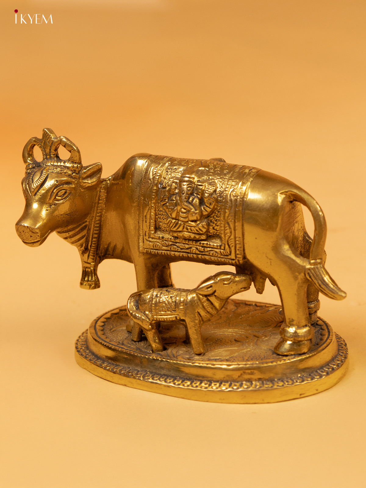 Brass Cow & Calf Antique Small - KK26181