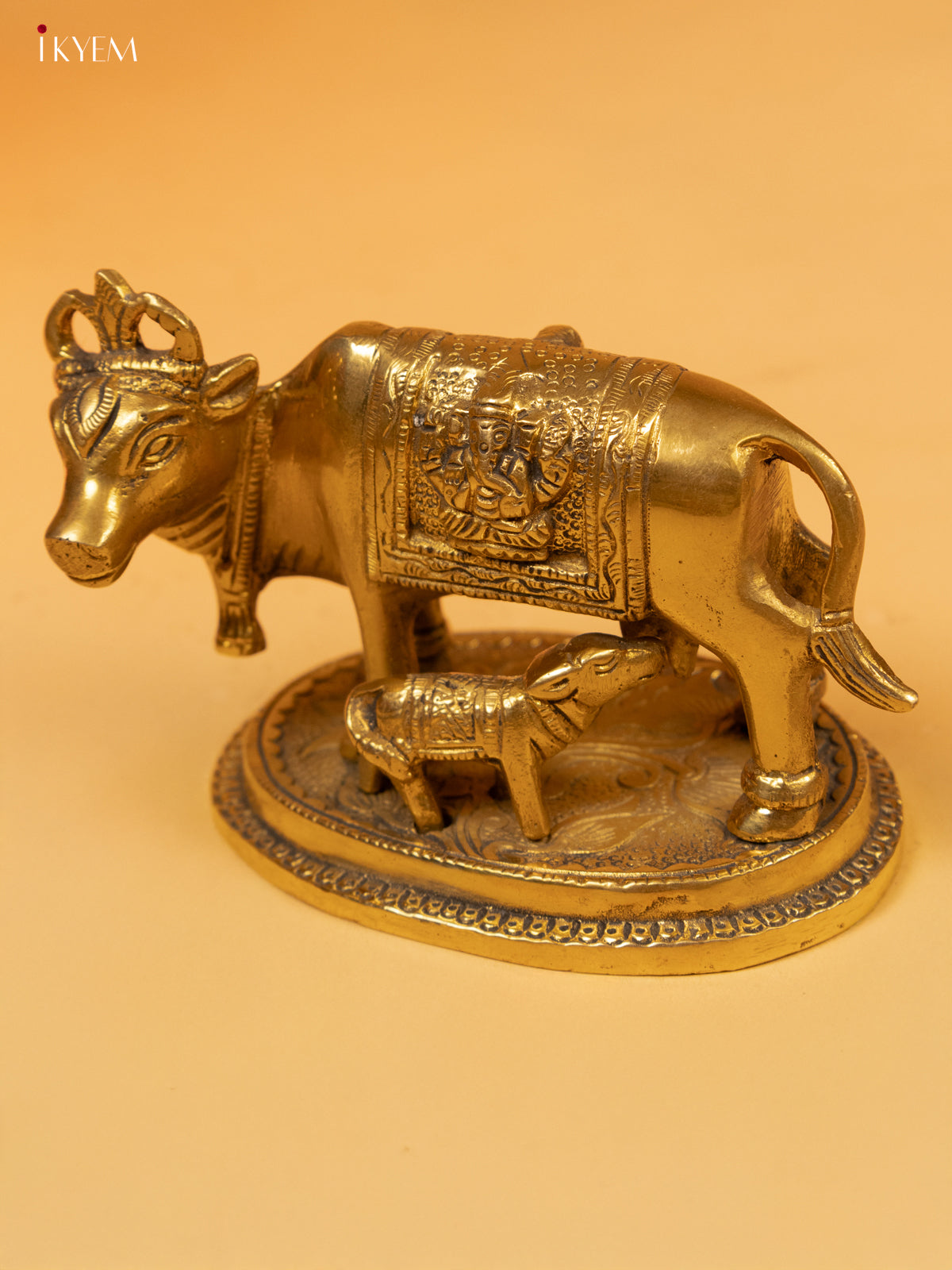 Brass Cow & Calf Antique Small - KK26181