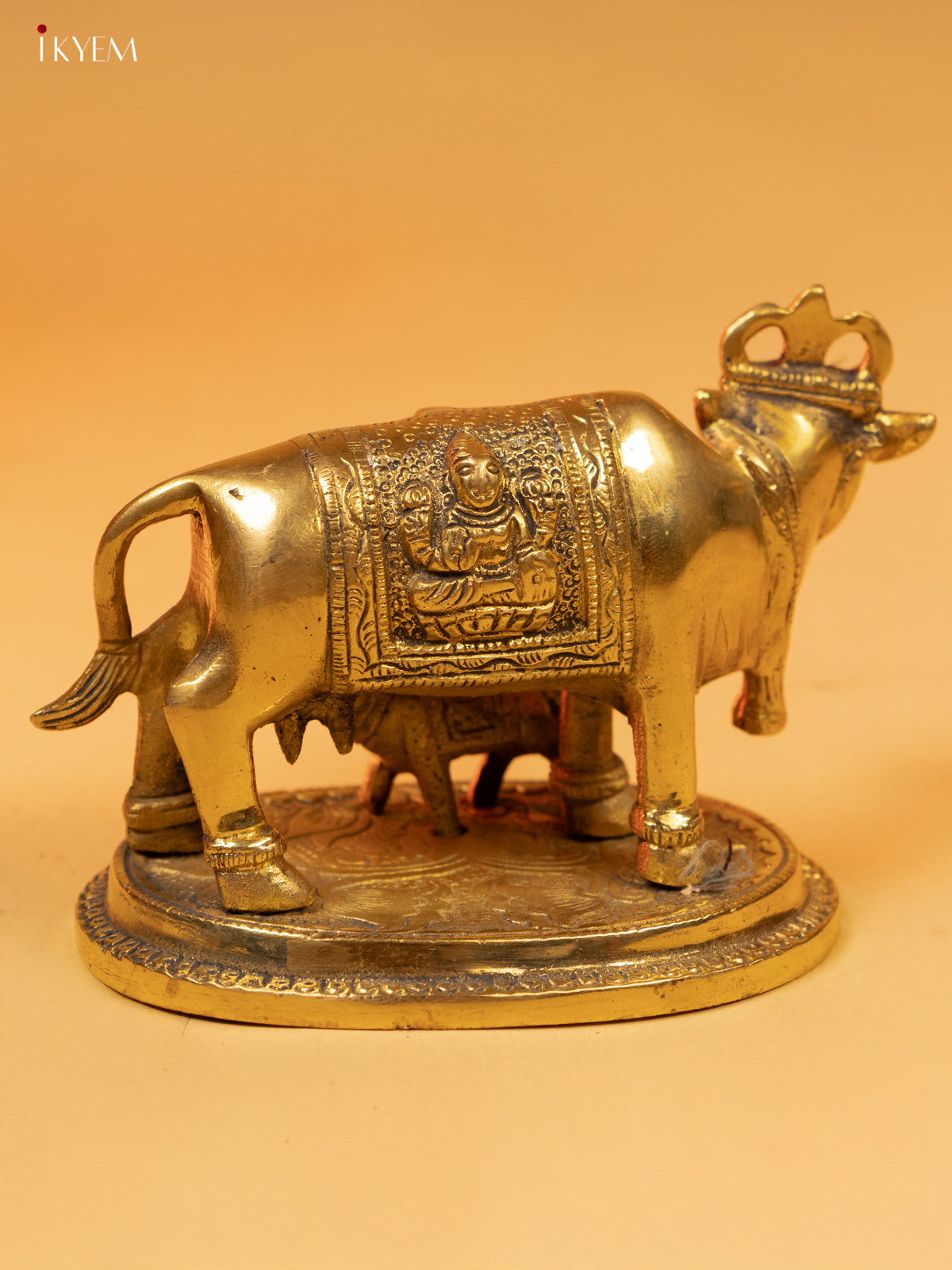 Brass Cow & Calf Antique Small - KK26181