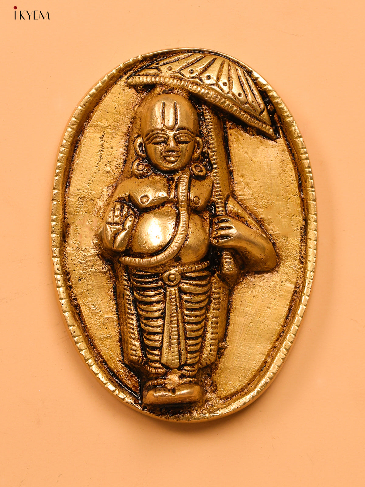 Brass Dasavatharam Wall Hanging (Set of 10)-3.7 inch - KK26187