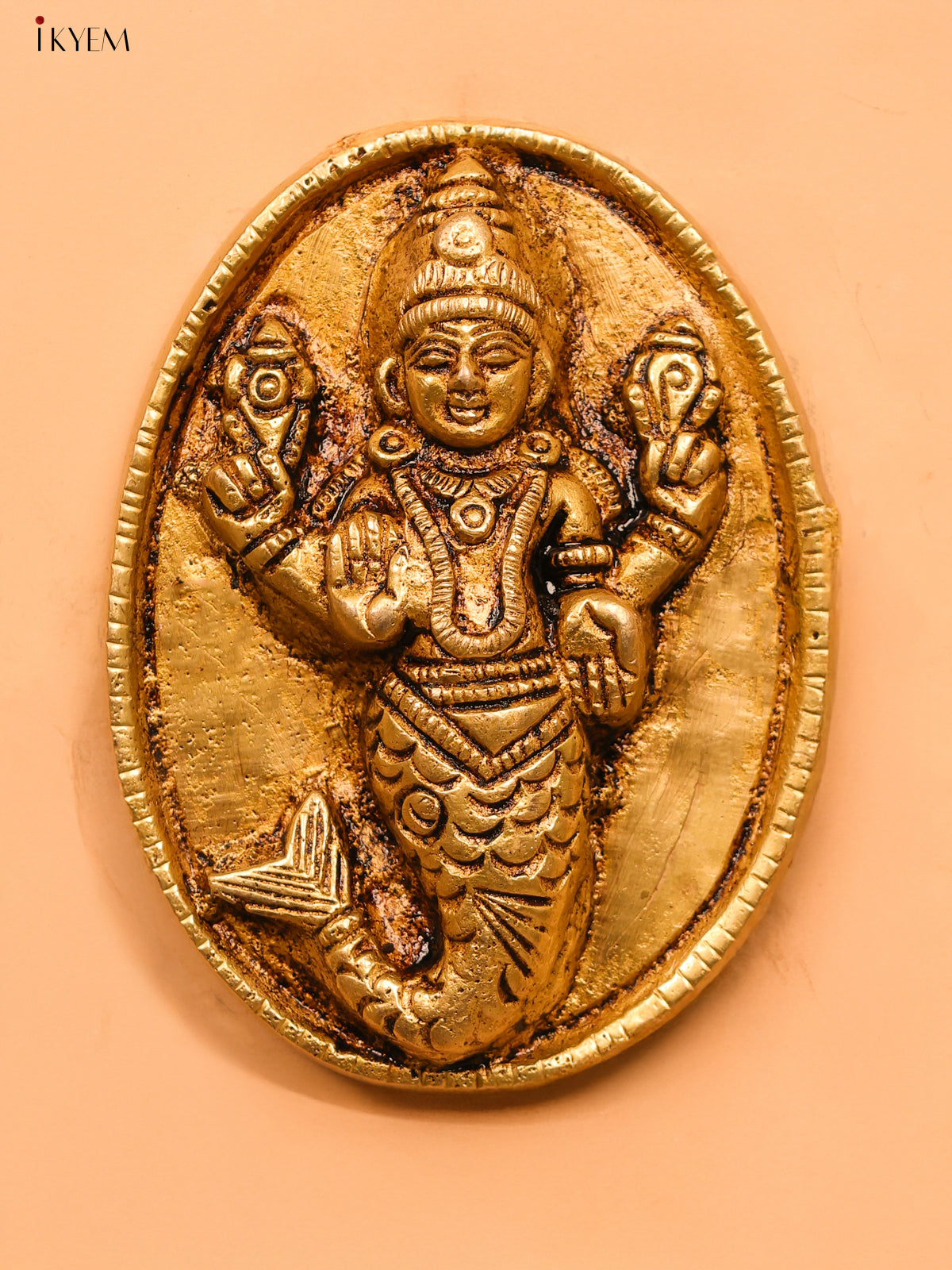 Brass Dasavatharam Wall Hanging - KK26187