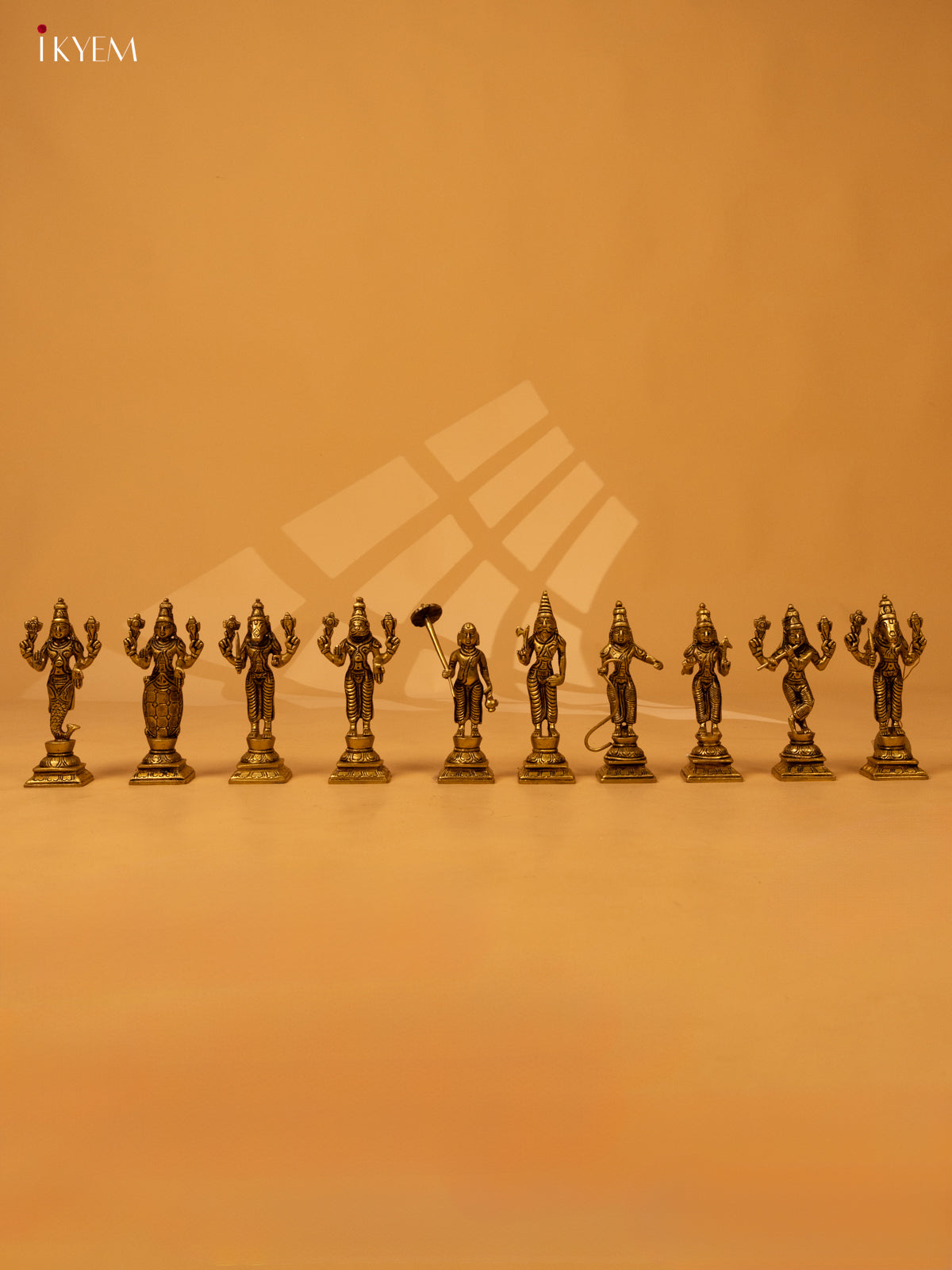 Brass Dasavatharam Idols (Set of 10) - KK26190