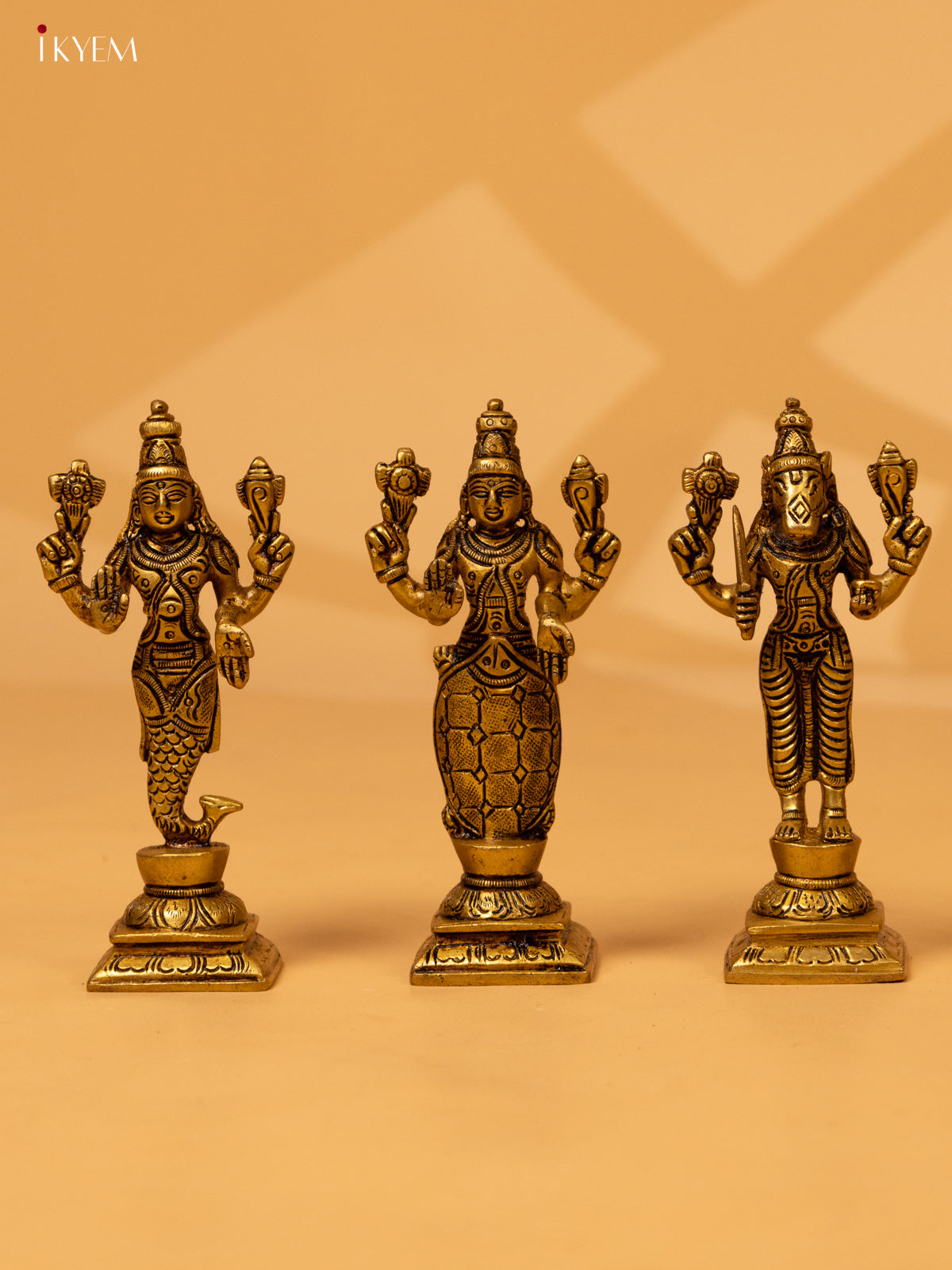 Brass Dasavatharam Idols (Set of 10) - KK26190