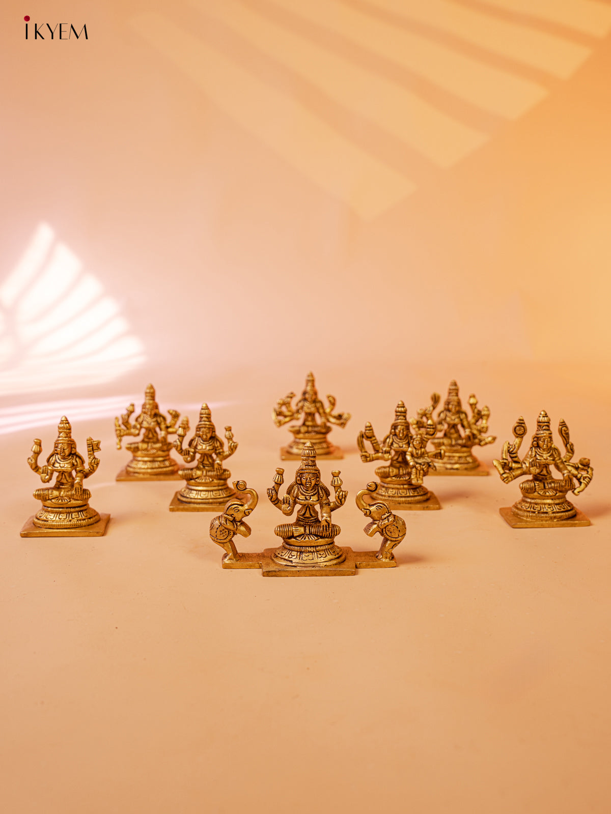 Brass Ashtalakshmi Idols (Set of 8) - KK26191