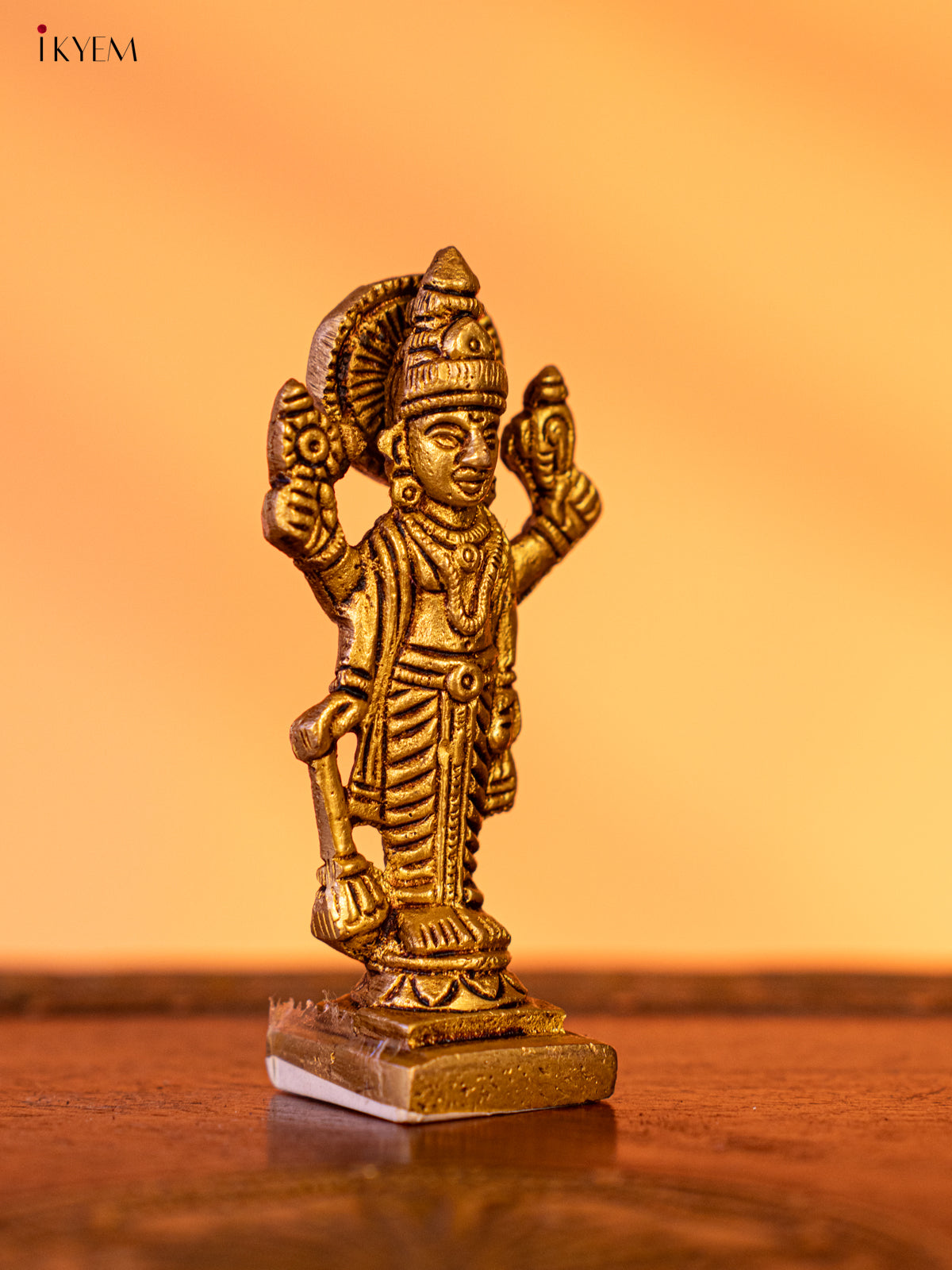 Brass Vishnu Idol - 3 Inch- KK26203