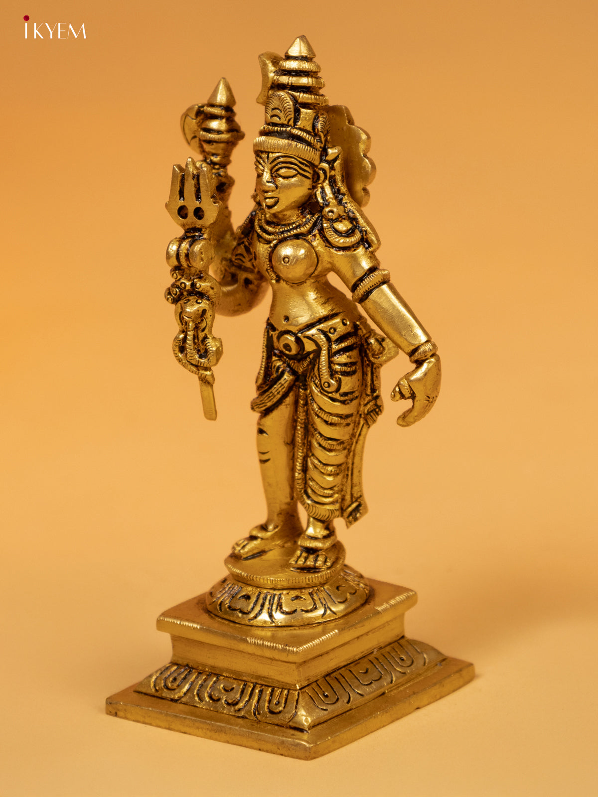 Brass Siva Sakthi Idol - 6 Inch- KK26207