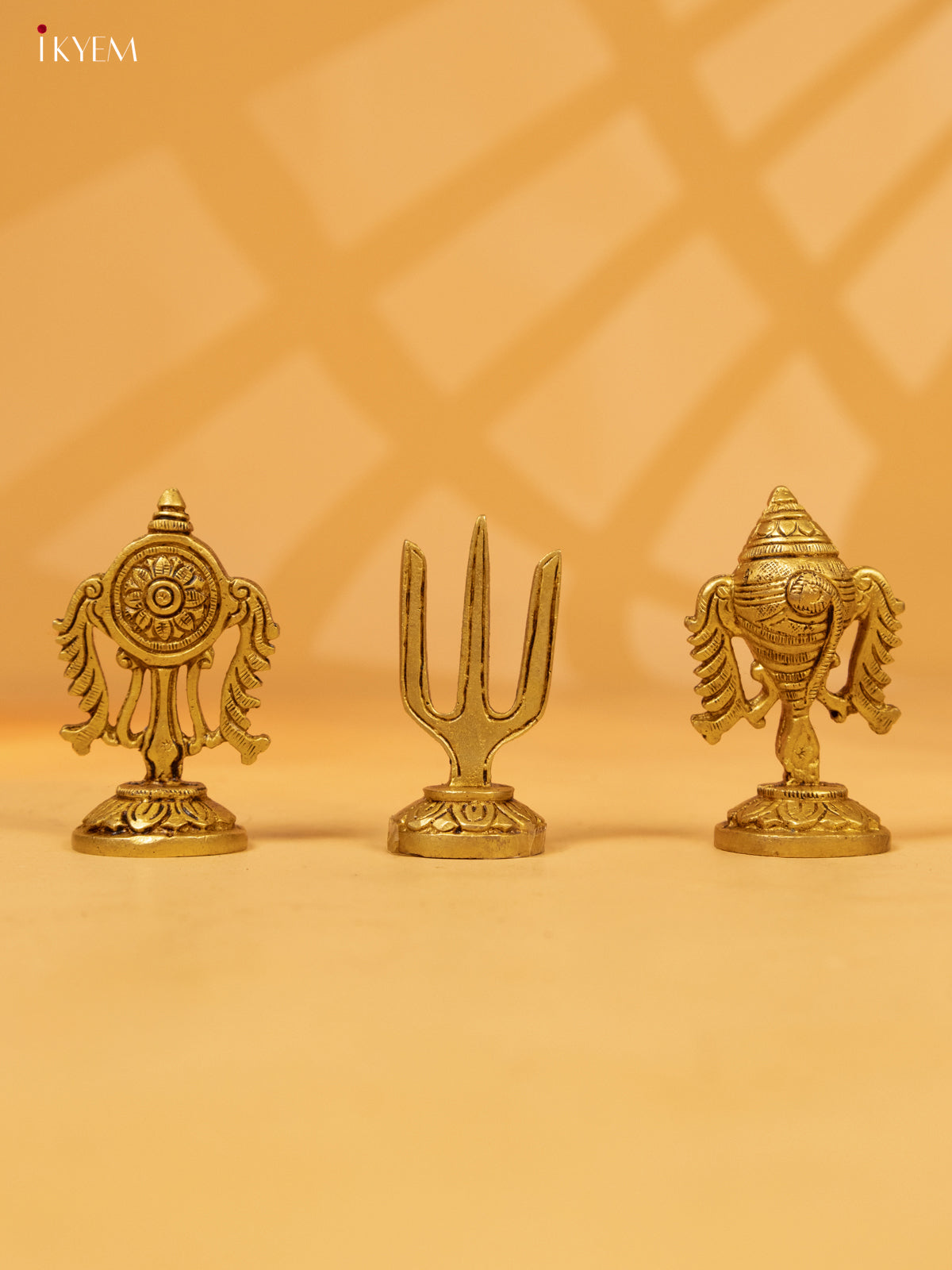 Brass Shank Chakaram Namah Set of 3