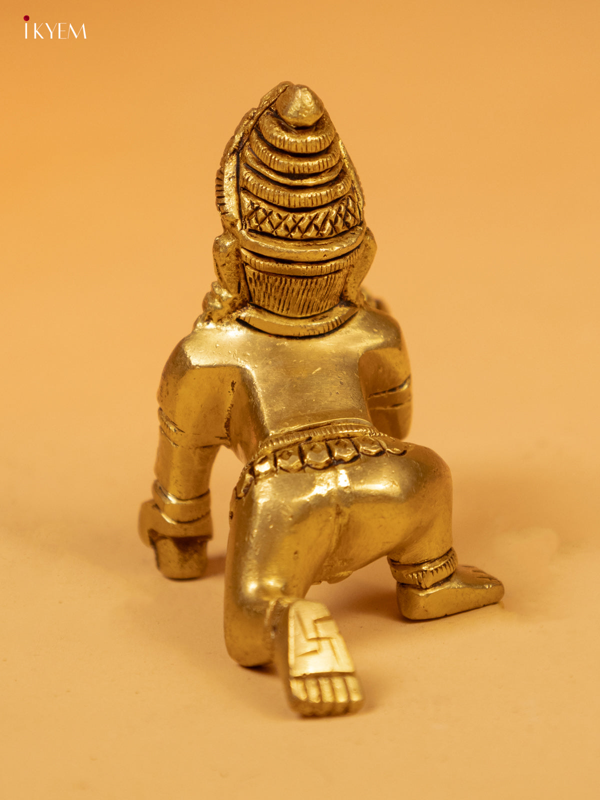 Brass Krishna With Laddu Idol