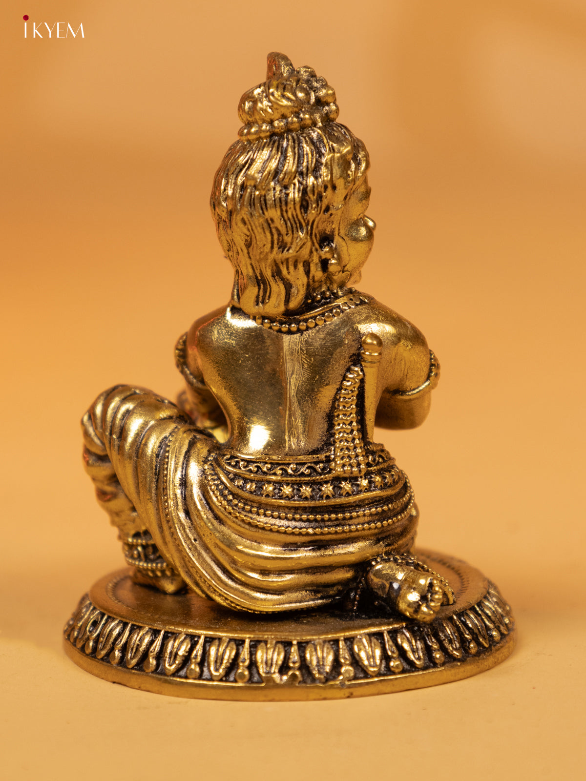 Brass Matki Krishna 4 Inch - KK26223