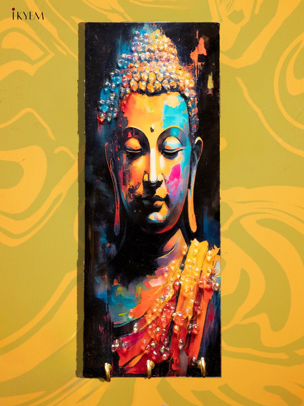 Digital Printed Acrylic Key Hanger - Buddha - KK26244