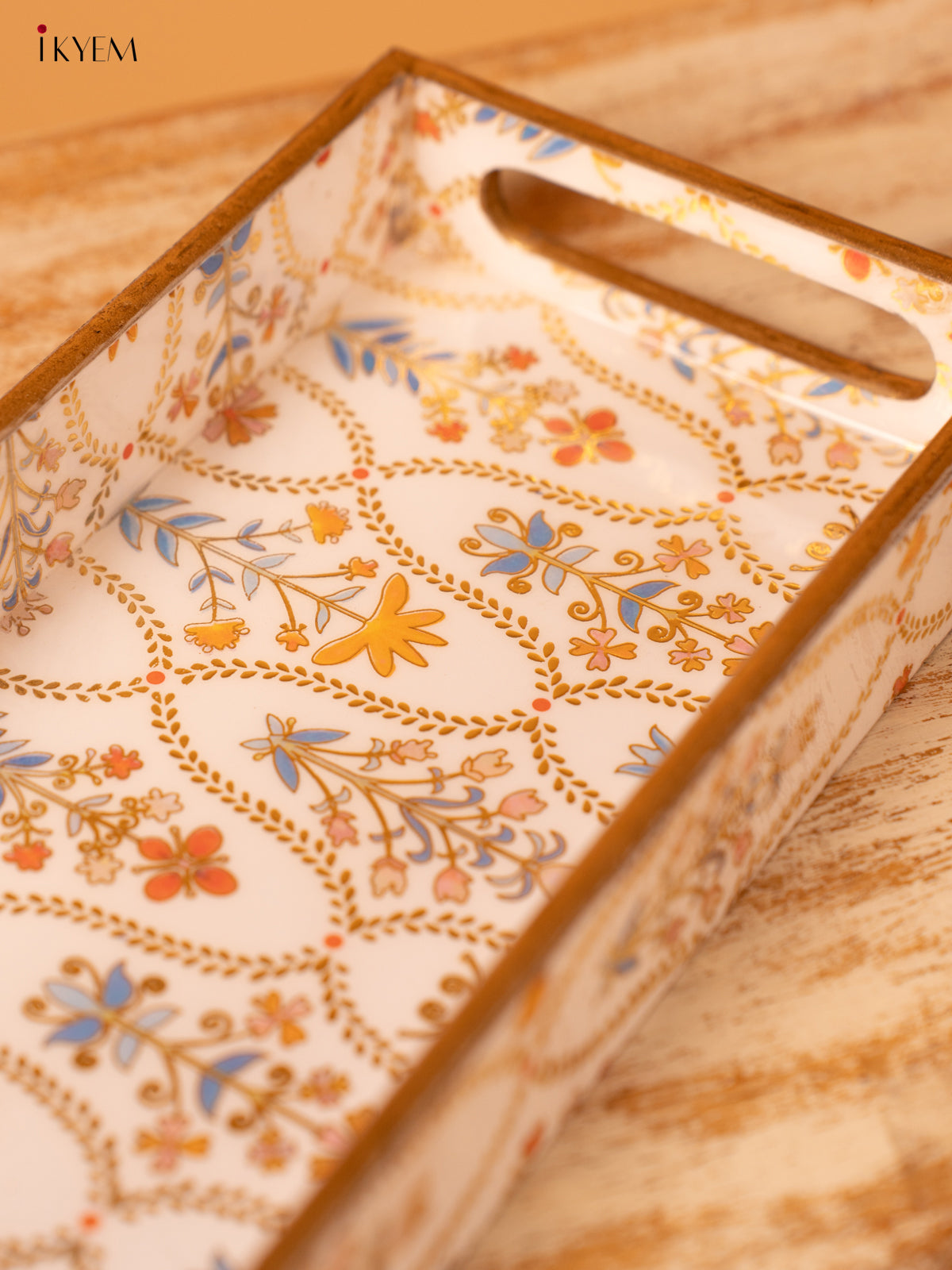 Digital Printed Tray (11x5) - White Floral - KL03111