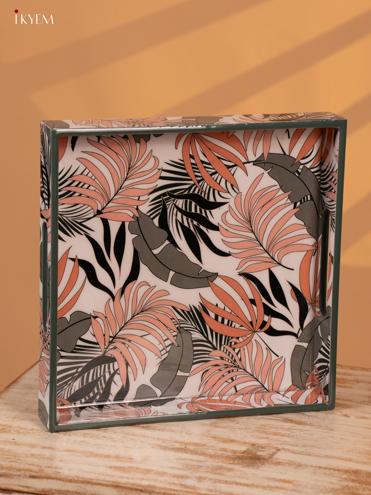 Digital Printed Square Tray (10x10) - Floral - KL03118