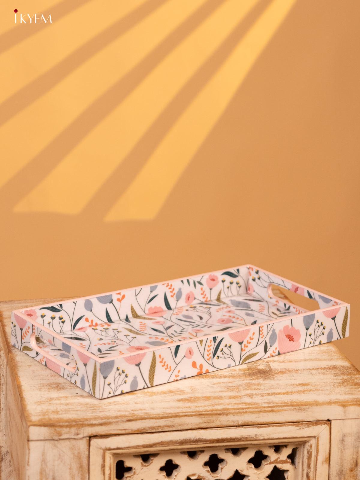 Digital Printed Tray - Medium (13x7) - Baby Pink - KL03129