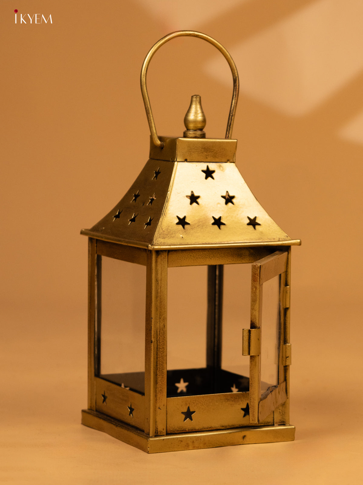 Metal Glass Lantern - Small - KL04119