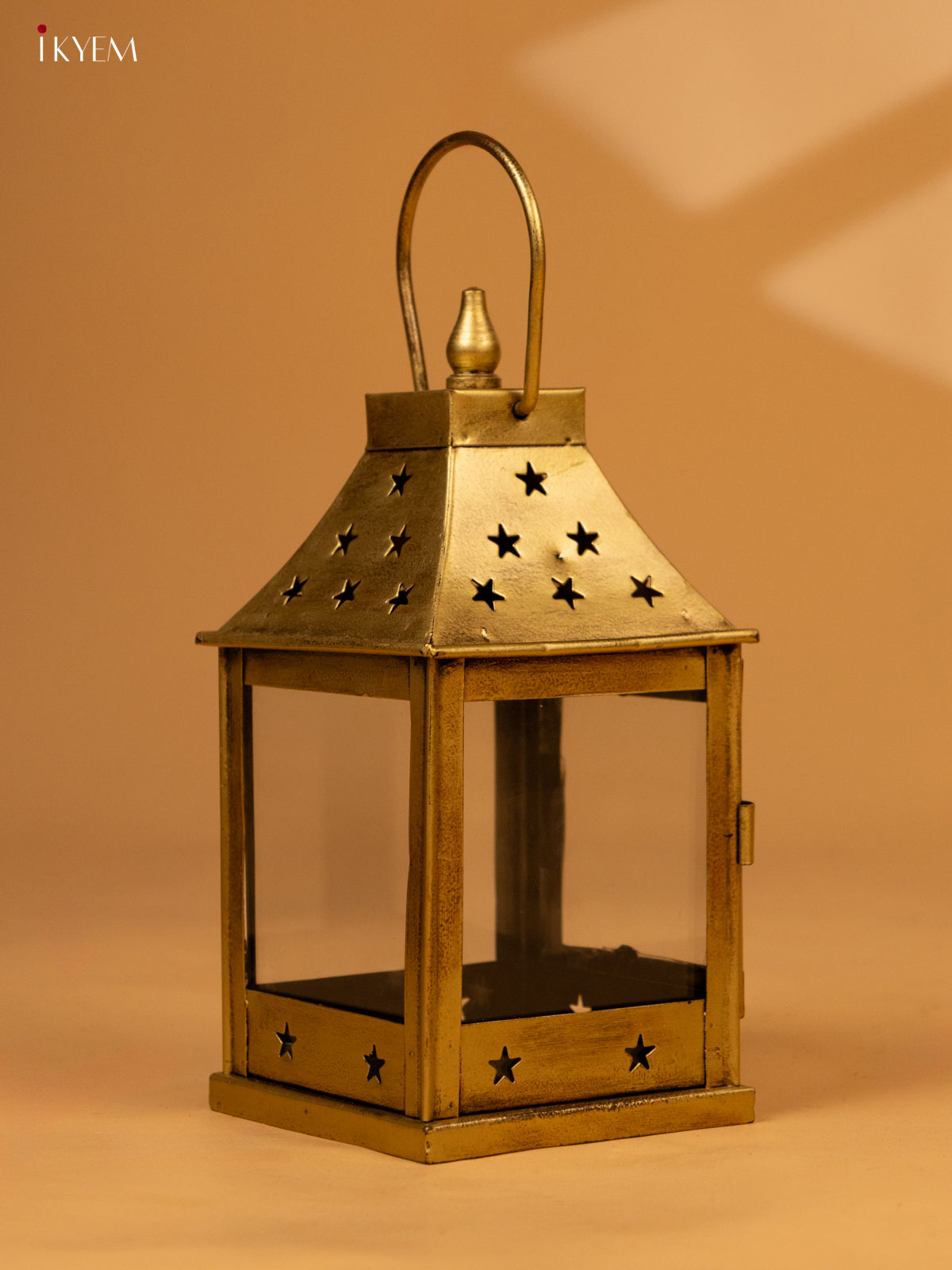 Metal Glass Lantern - Small - KL04119