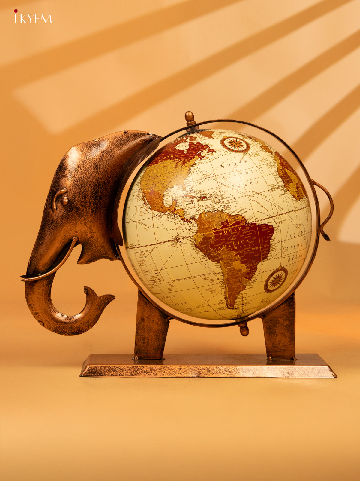 Metal Elephant Globe - Big - KL04127