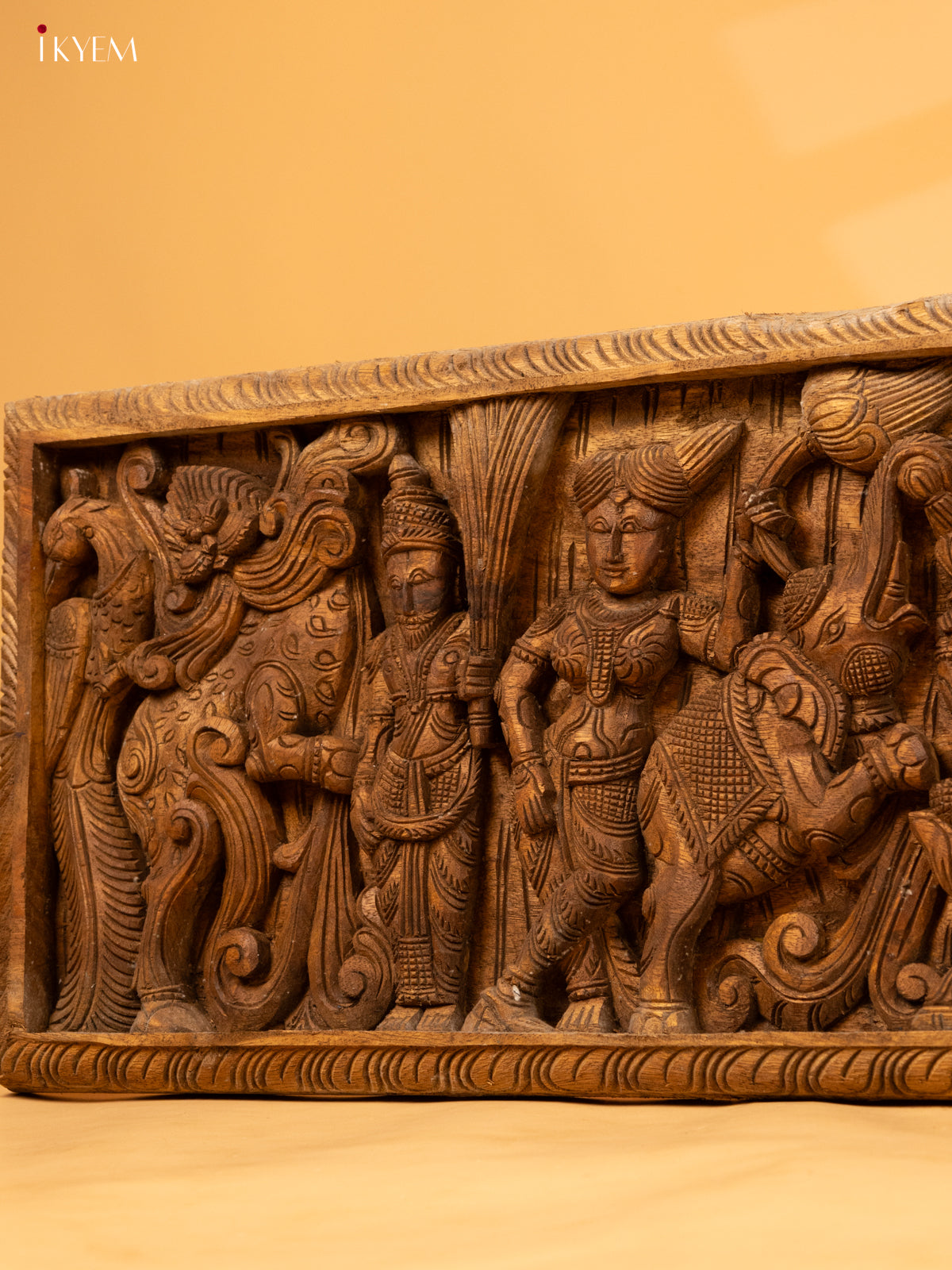 Wooden Gajalakshmi panel - KL05135