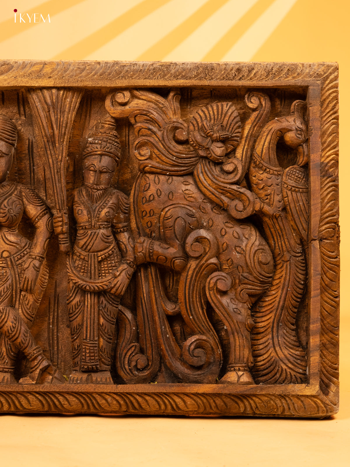 Wooden Gajalakshmi panel - KL05135