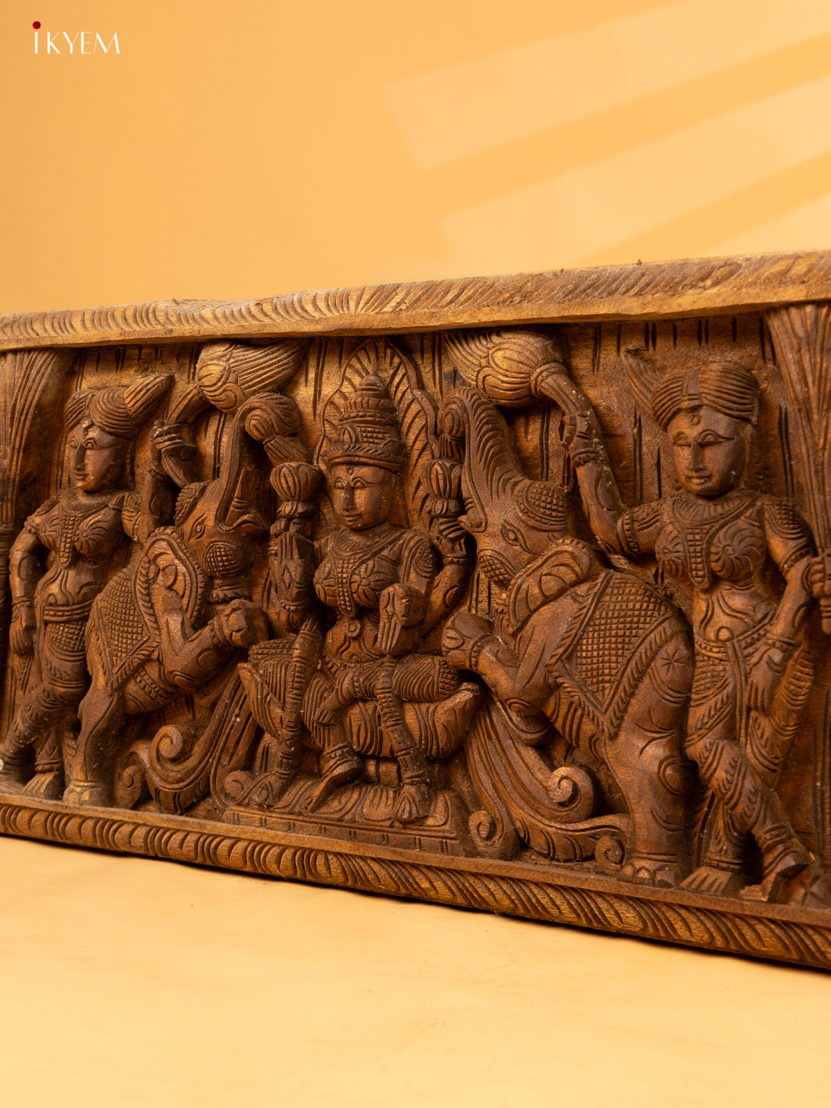 Wooden Gajalakshmi panel - KL05135