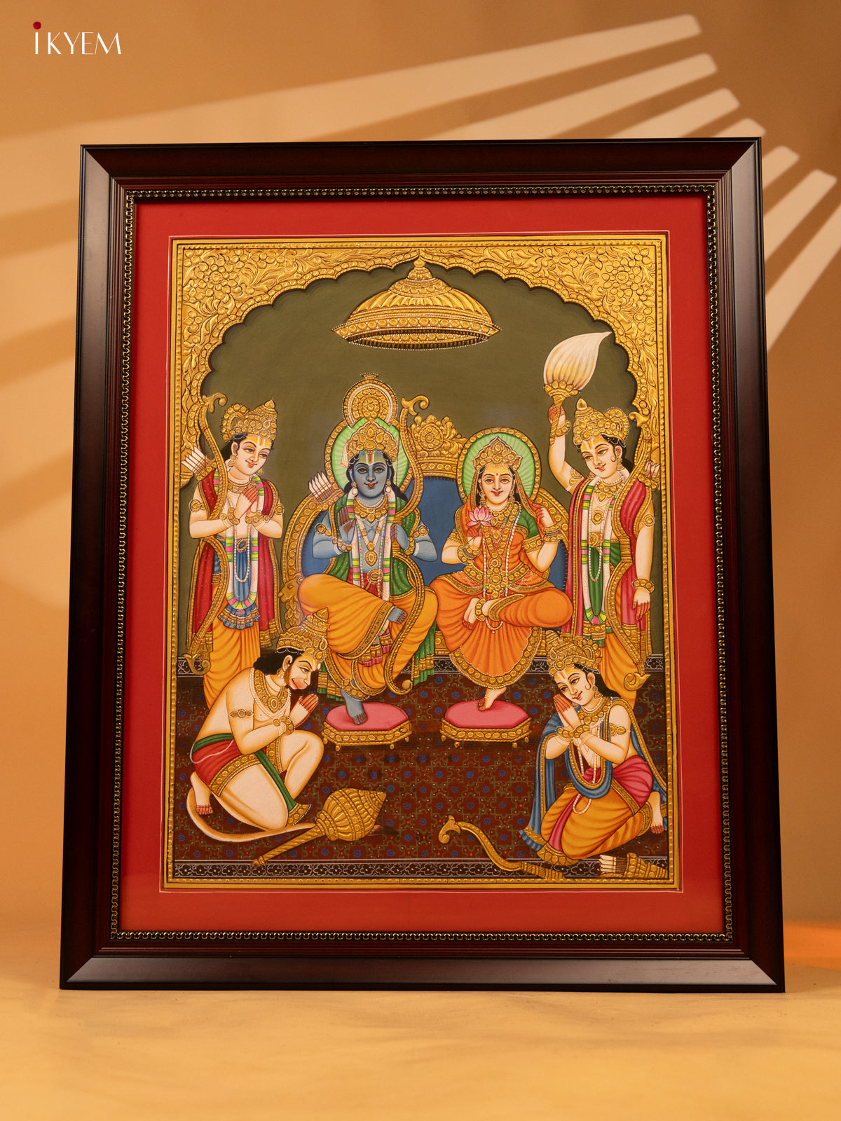 Ram Darbar Hand Painting (23.5x19.5) - KL07114