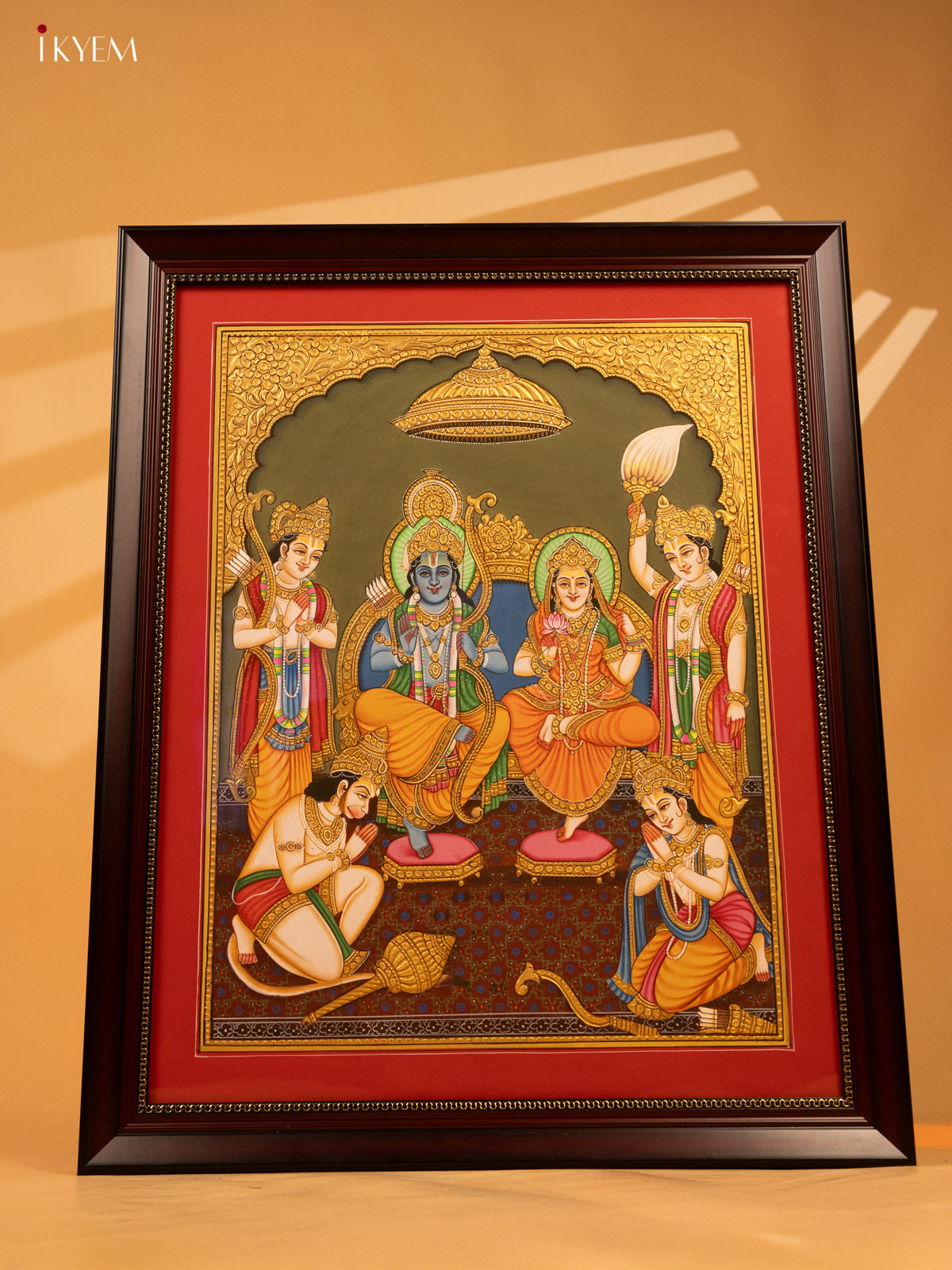 Ram Darbar Hand Painting (23.5x19.5) - KL07114