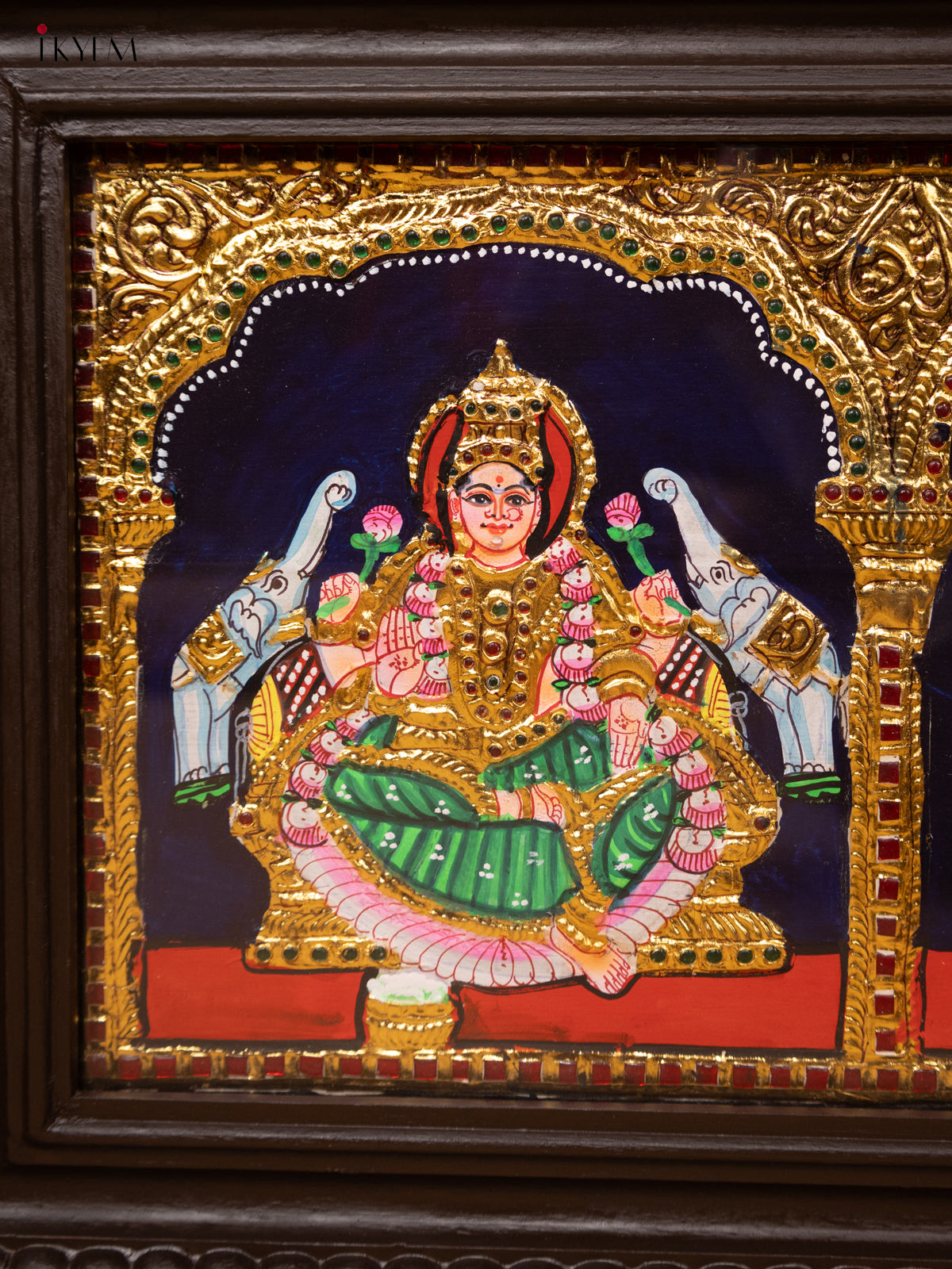 Lakshmi Ganesha Saraswati-Tanjore Panting(19x23x1.5)-KL11115